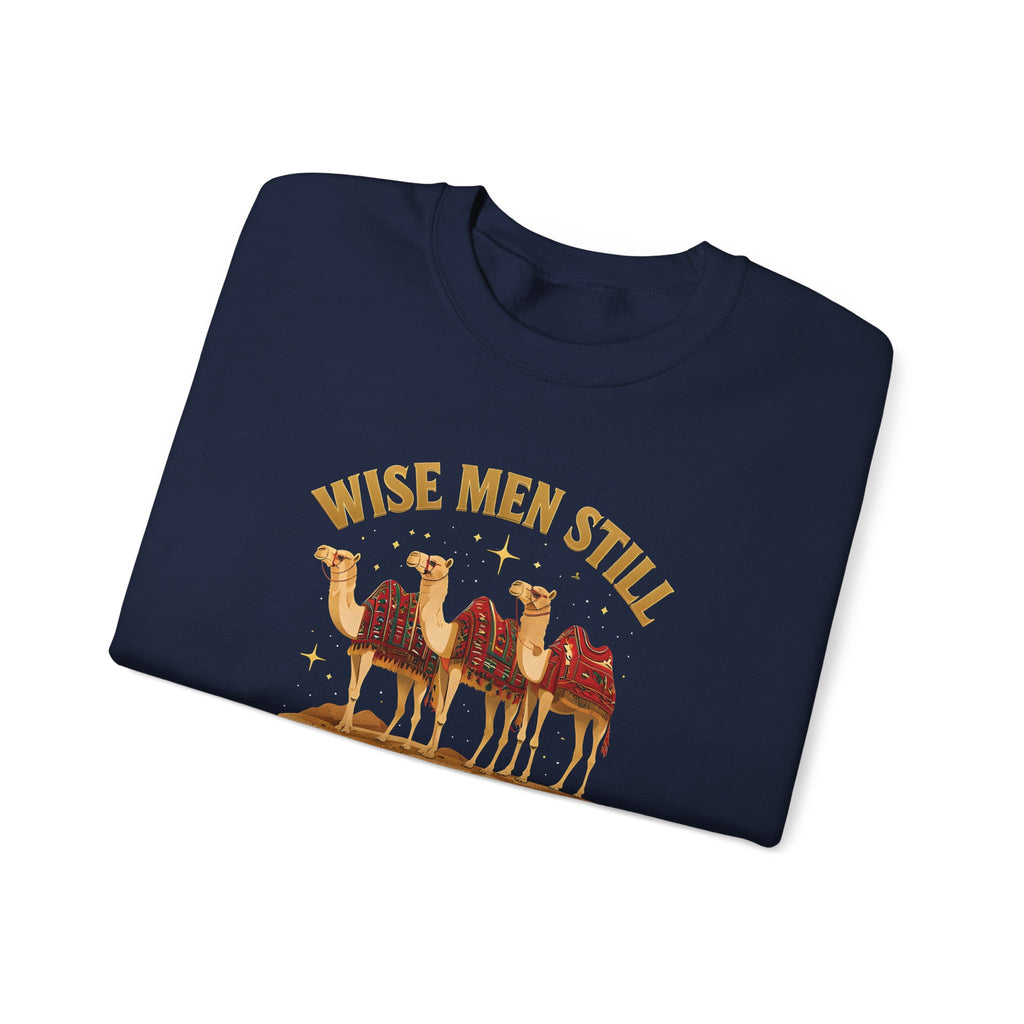 Wise Men Still Seek Him Gildan Unisex Crewneck Sweatshirt | Gift for Men | Religious Holiday Apparel