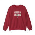 Jesus is King Gildan Unisex Crewneck Sweatshirt | Christian Apparel | Inspirational Gift | Cozy Everyday Wear