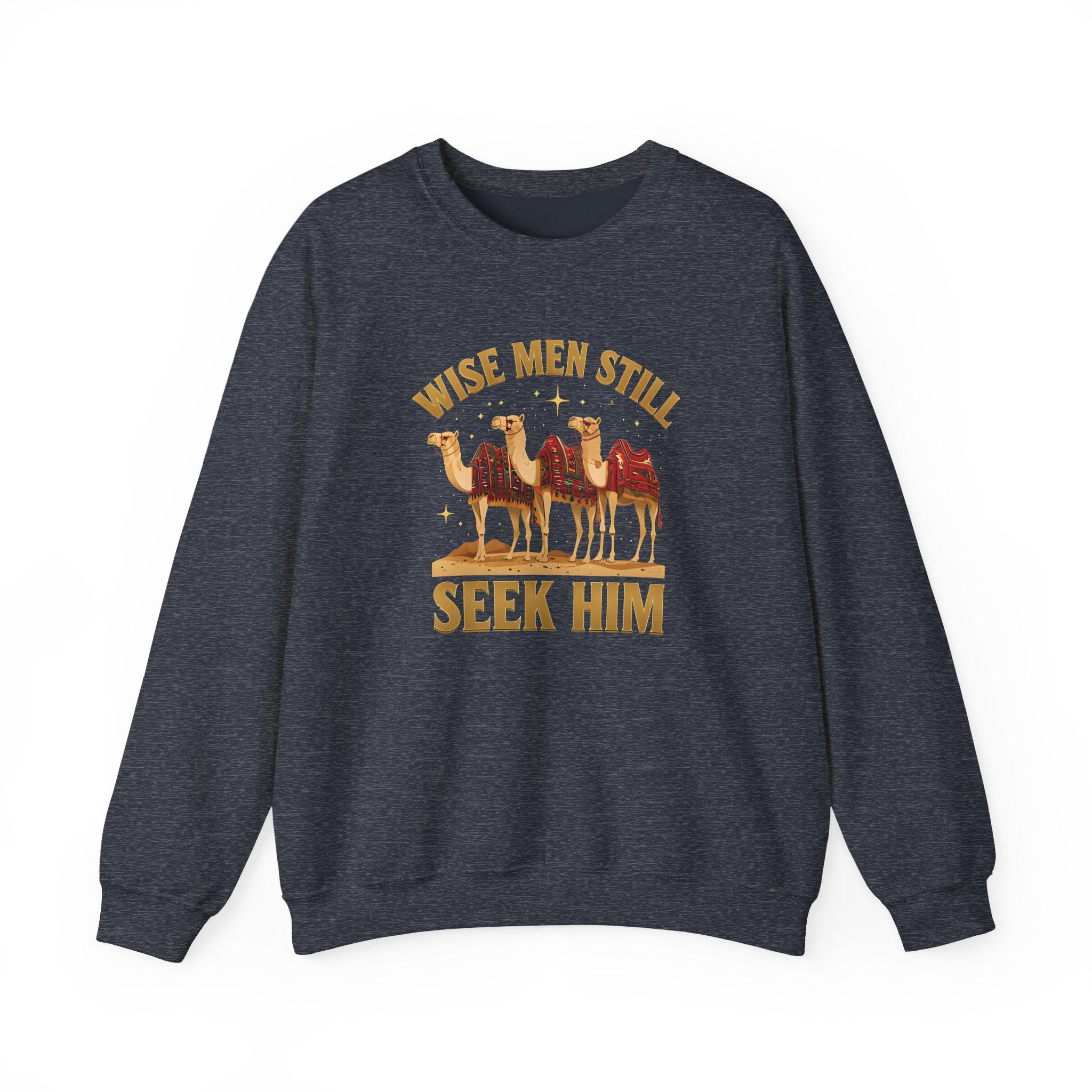 Wise Men Still Seek Him Gildan Unisex Crewneck Sweatshirt | Gift for Men | Religious Holiday Apparel