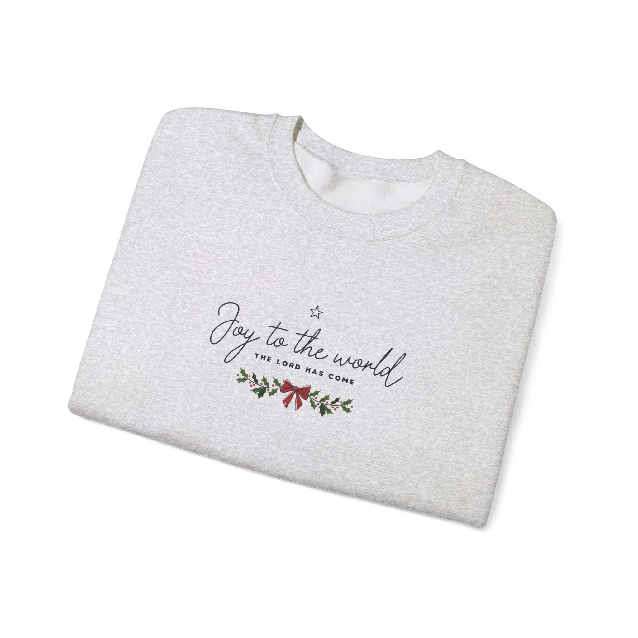 Joy to the World Gildan Unisex Sweatshirt | Faith Crewneck Pullover | Holiday Cozy Winter Gift Top