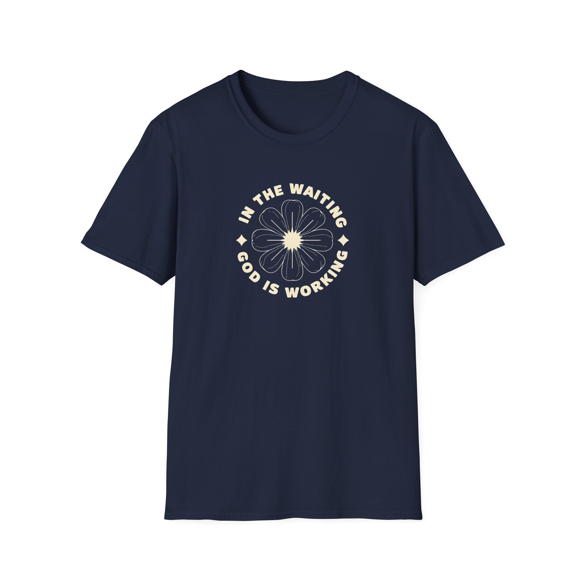In the Waiting God Is Working Christian Gildan Unisex T-shirt | Women’s Faith Graphic Tee