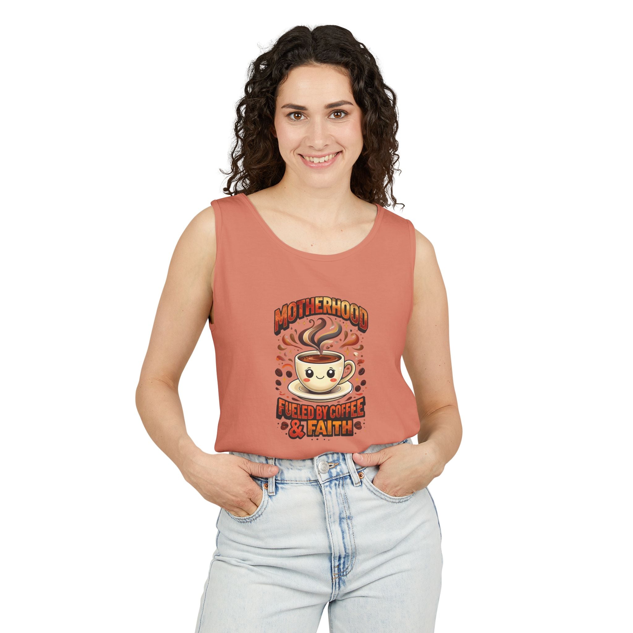 Motherhood Comfort Colors Tank Top | Relaxed Garment-Dyed Cotton Tee | Women’s Gift