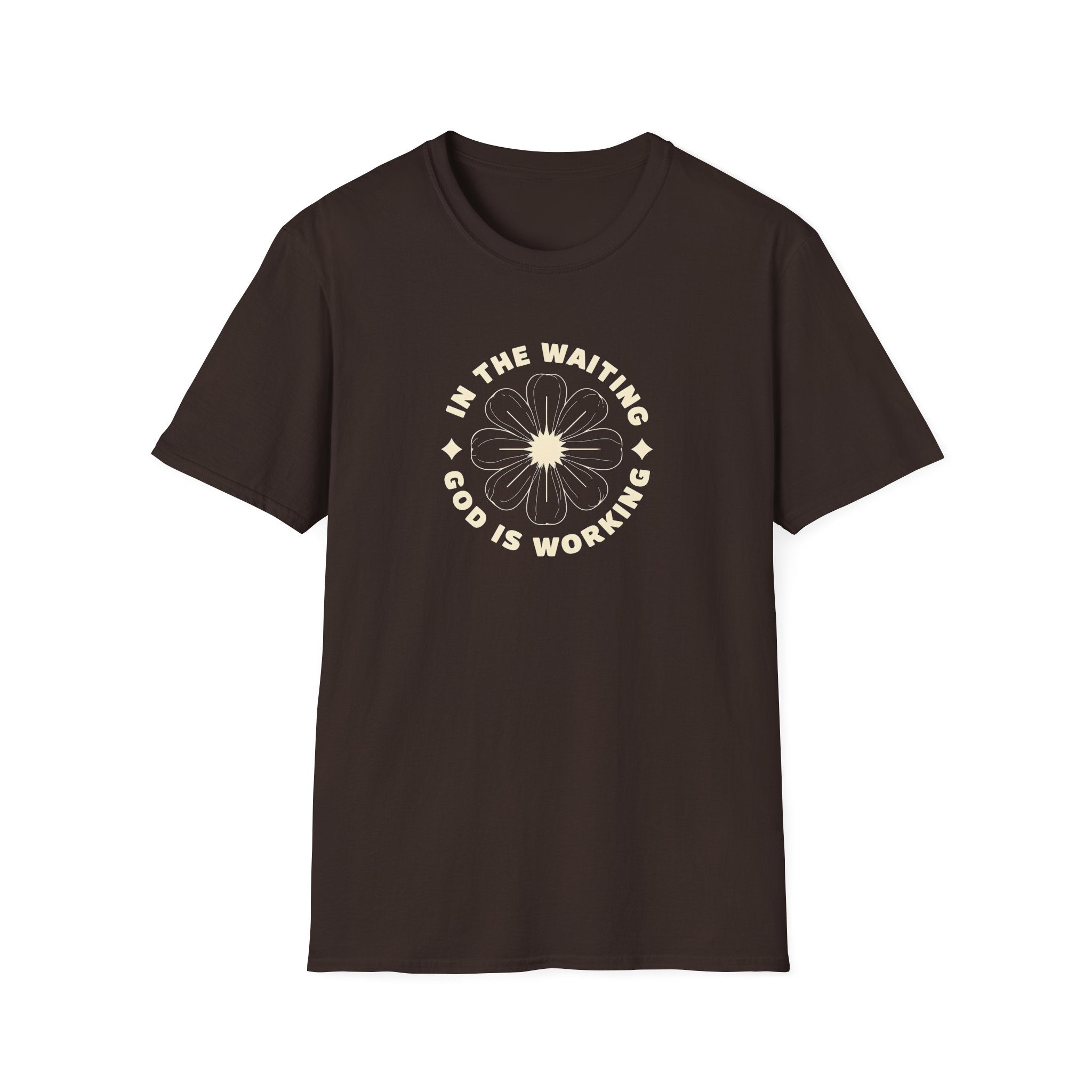 In the Waiting God Is Working Christian Gildan Unisex T-shirt | Women’s Faith Graphic Tee