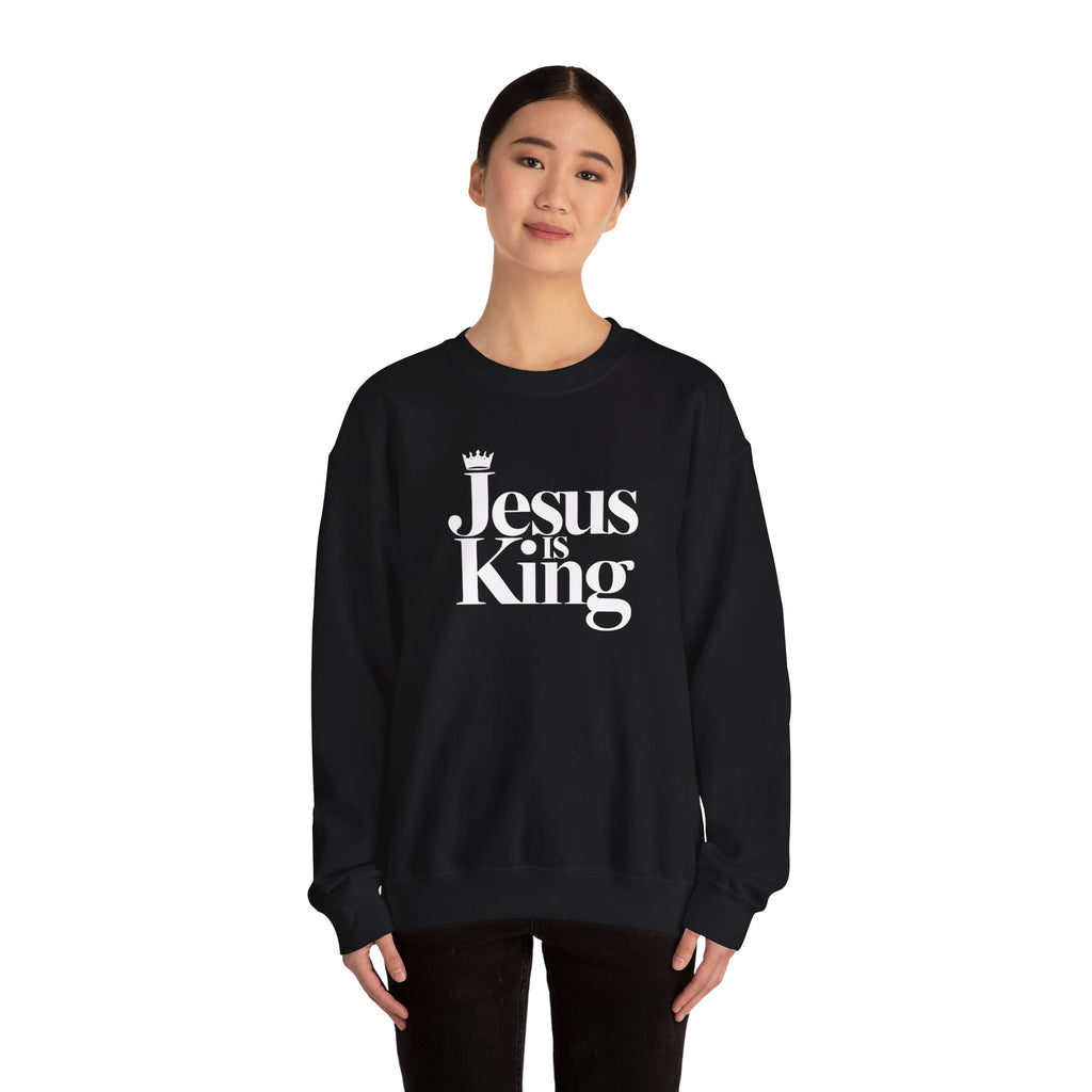Jesus Is King Sweatshirt — Christian Faith Crewneck