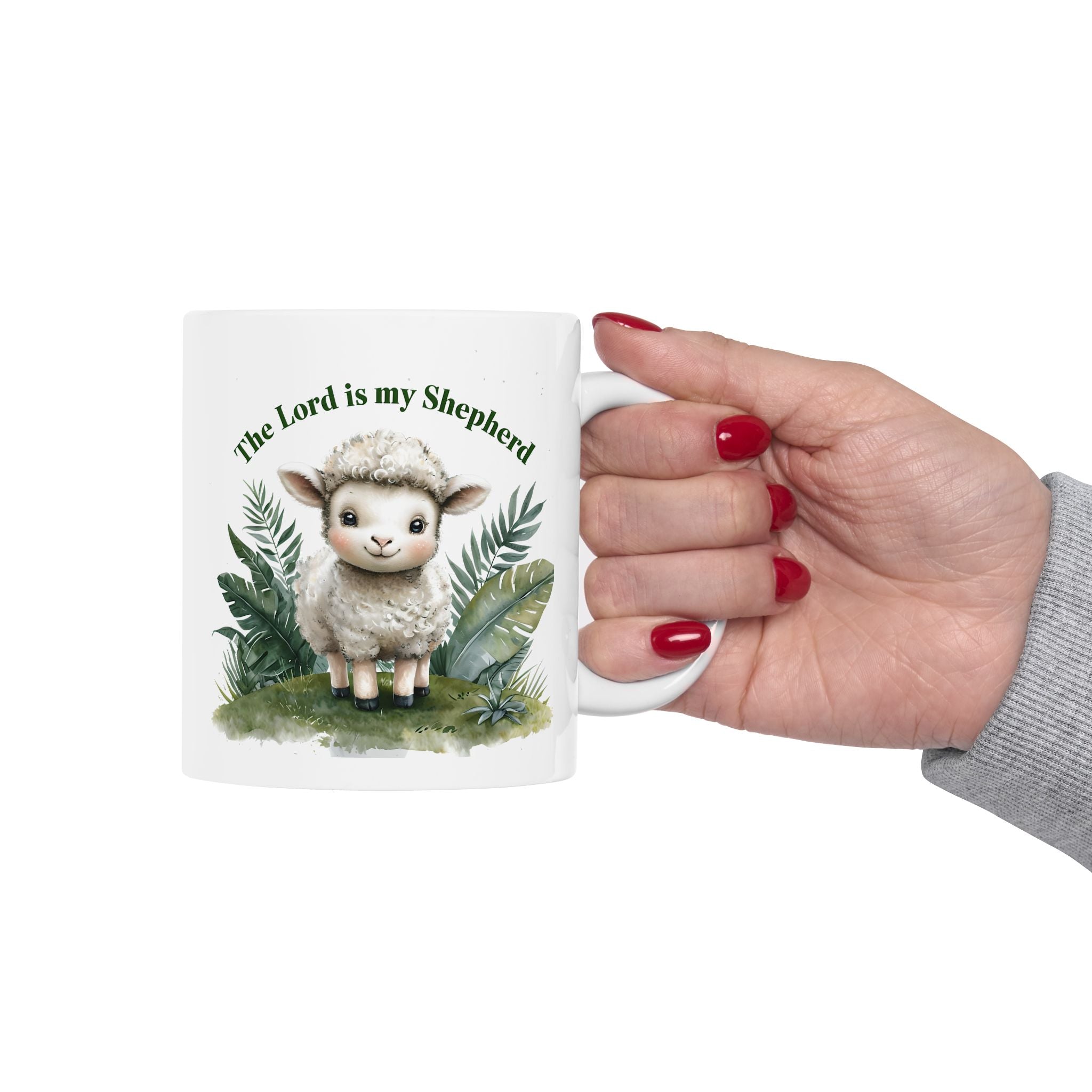 The Lord Is My Shepherd Mug – Christian Coffee Mug – Bible Verse Christian Gift
