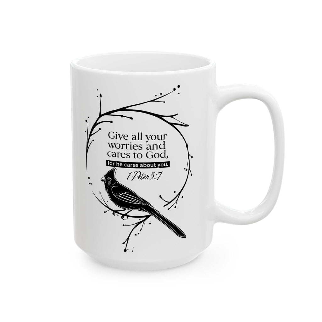 1 Peter 1:7 Christian Coffee Mug 11oz & 15oz – Faith Inspirational Gift for Women & Men