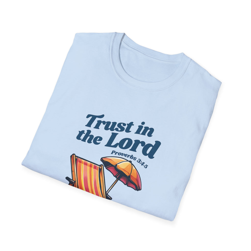 Trust in the Lord Gildan Christian T-Shirt | Beach Graphic Tee | Jesus Shirt | Faith Apparel