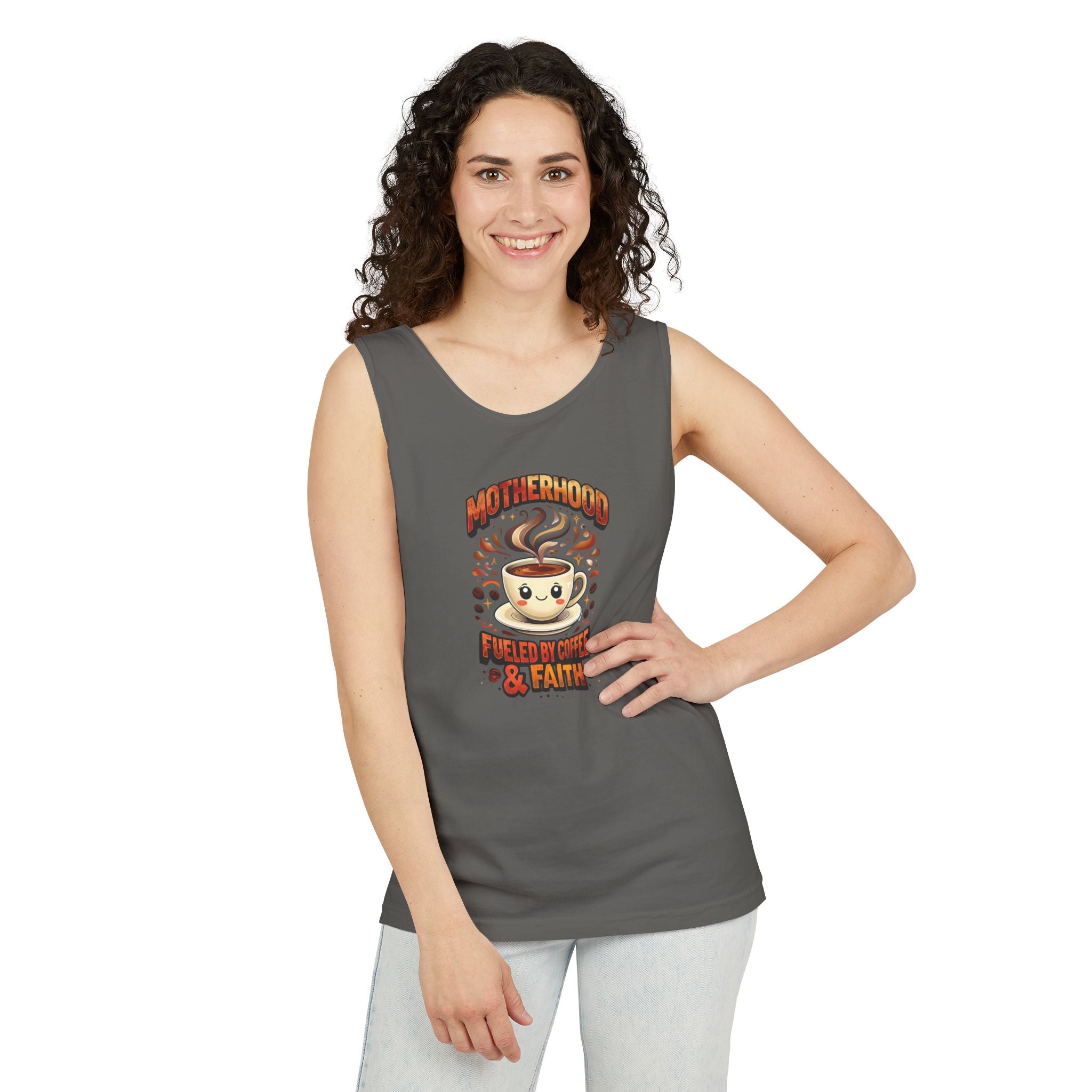 Motherhood Comfort Colors Tank Top | Relaxed Garment-Dyed Cotton Tee | Women’s Gift