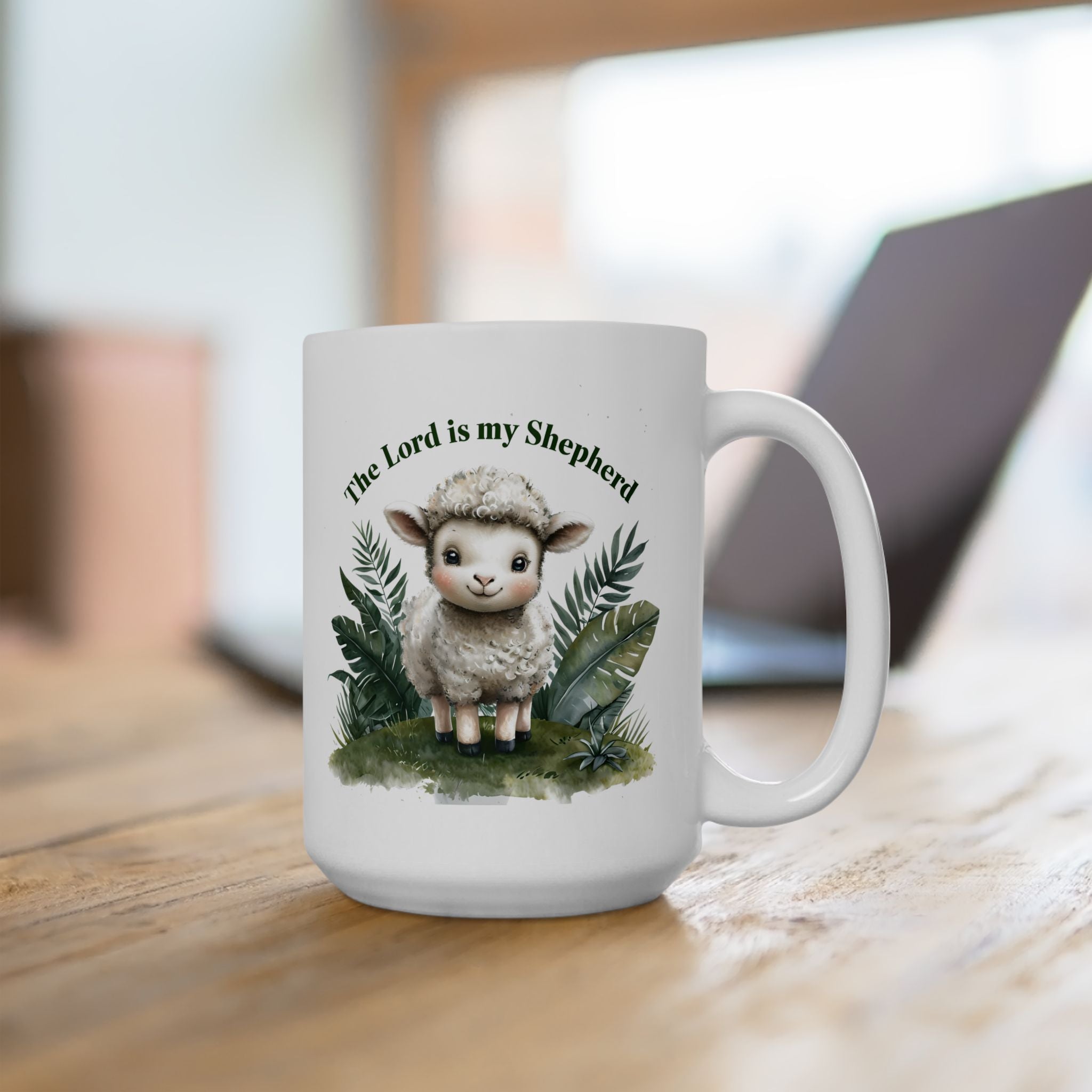 The Lord Is My Shepherd Mug – Christian Coffee Mug – Bible Verse Christian Gift