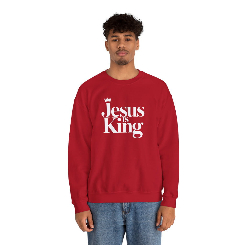 Jesus Is King Sweatshirt — Christian Faith Crewneck