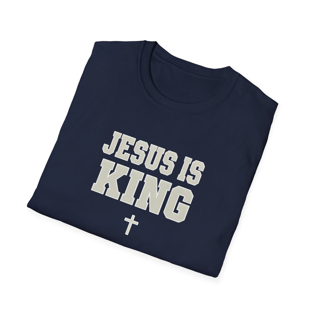 Jesus is King Unisex Gildan Softstyle T-Shirt | Christian Faith Apparel | Christian Gifts