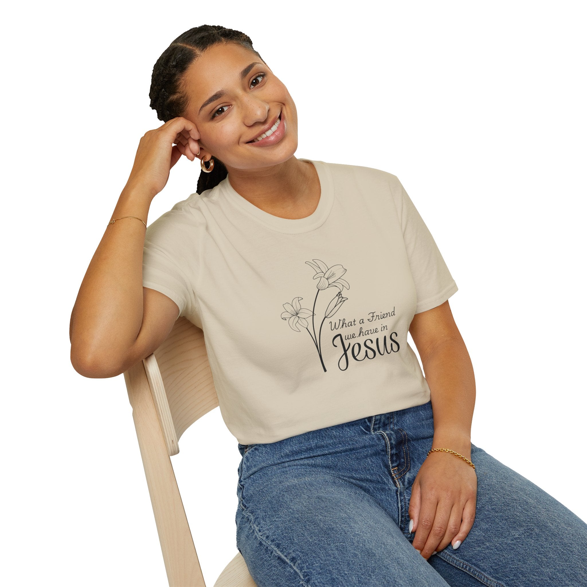 What a Friend We Have in Jesus Gildan Christian T-Shirt |  Faith Graphic Tee | Christian Gifts