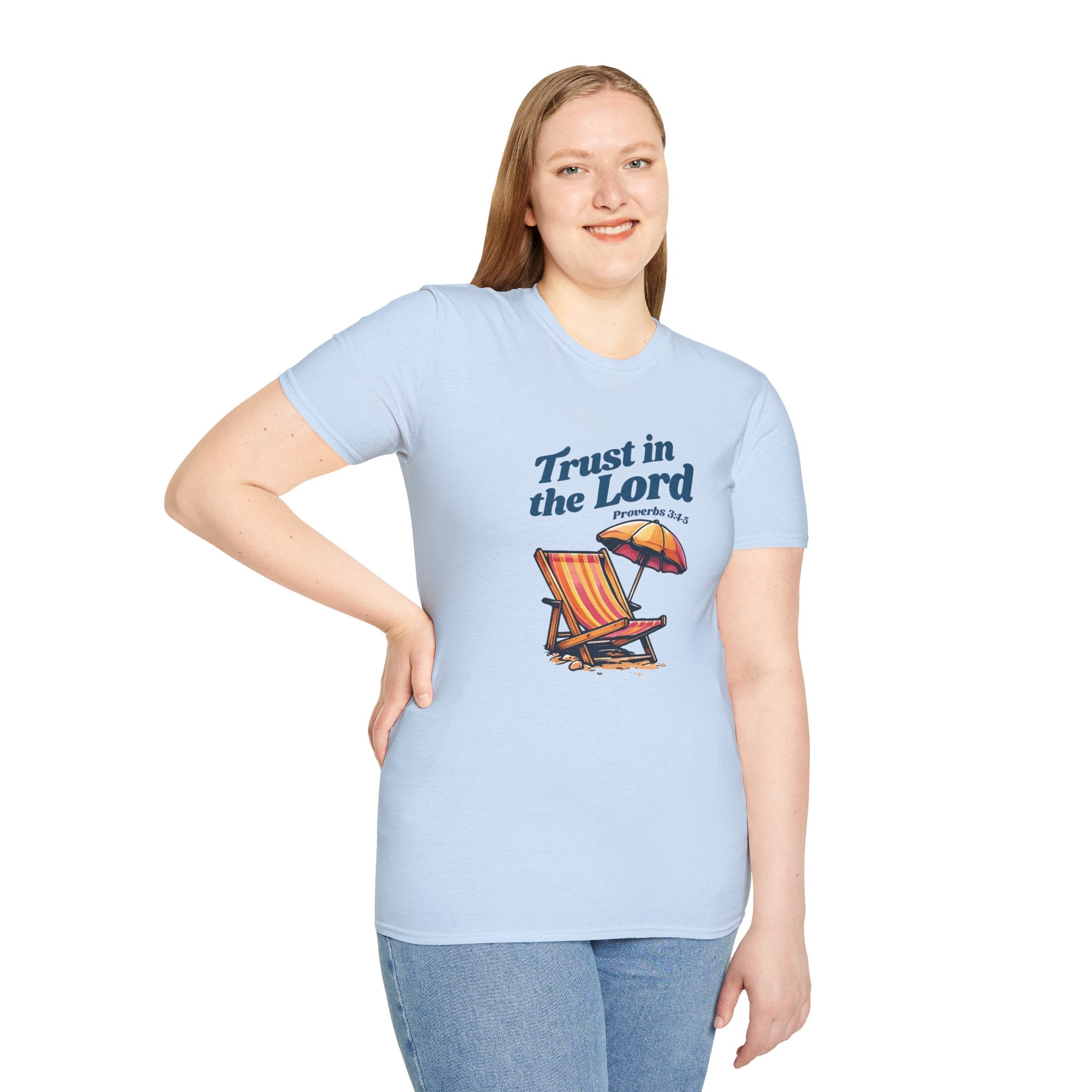 Trust in the Lord Gildan Christian T-Shirt | Beach Graphic Tee | Jesus Shirt | Faith Apparel