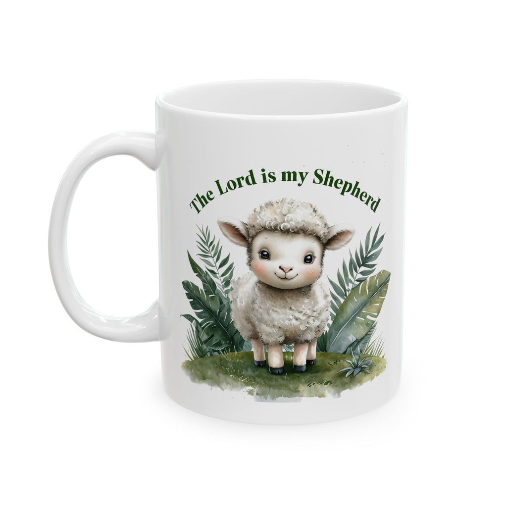 The Lord Is My Shepherd Mug – Christian Coffee Mug – Bible Verse Christian Gift