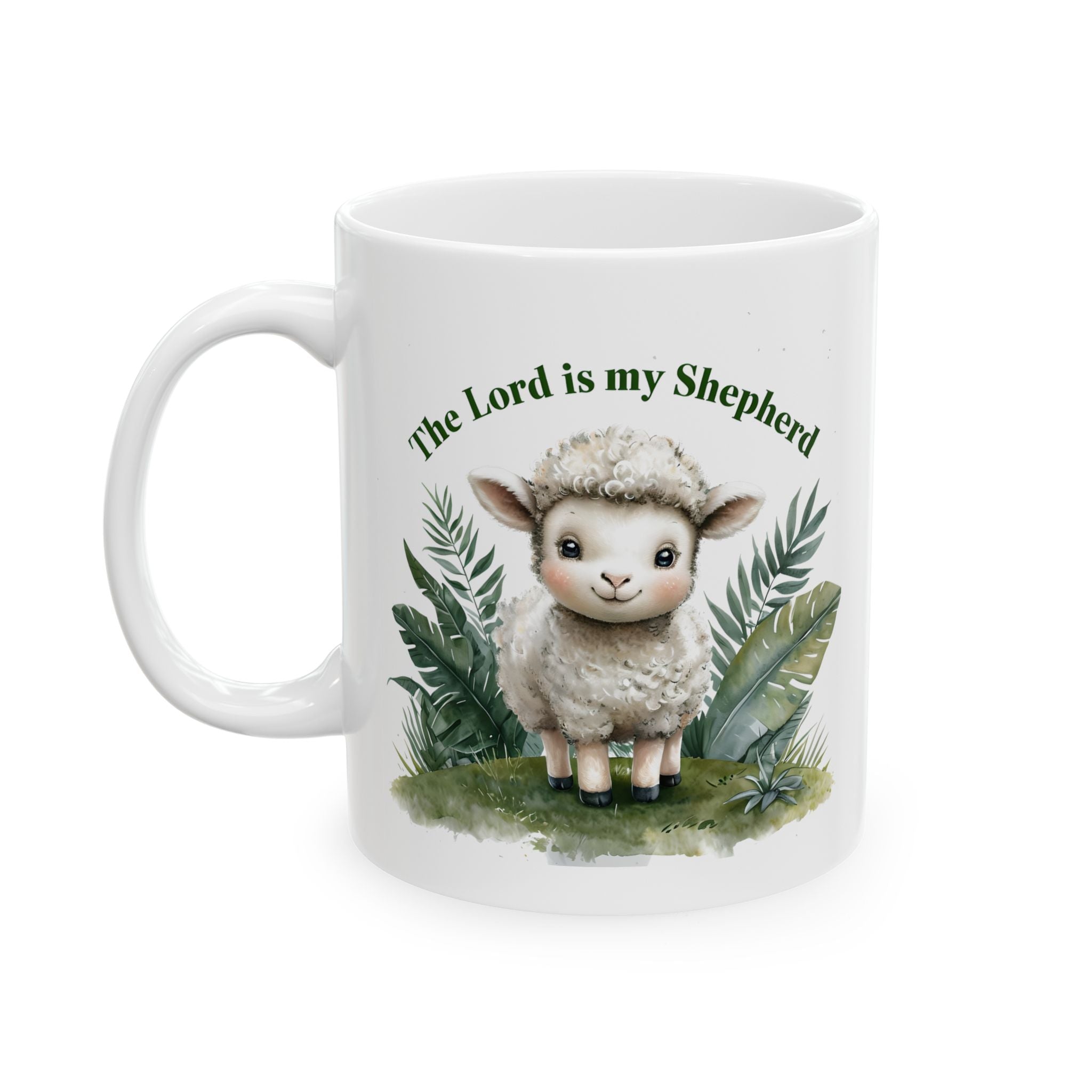 The Lord Is My Shepherd Mug – Christian Coffee Mug – Bible Verse Christian Gift