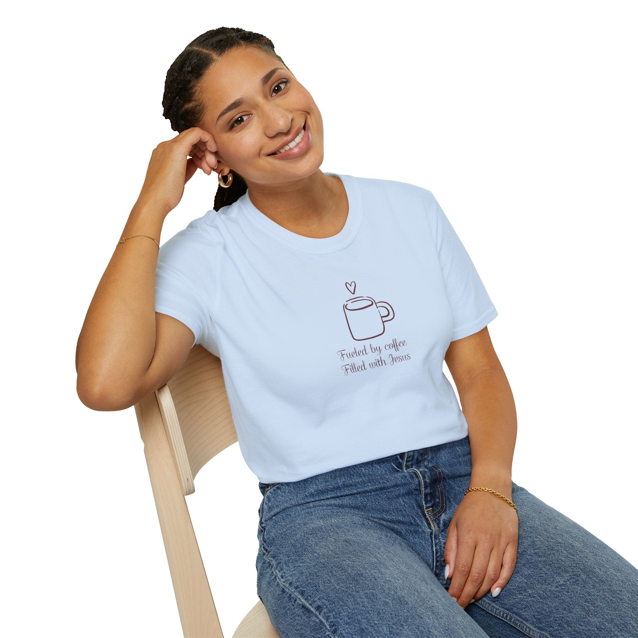 Christian Coffee and Jesus Gildan Unisex Tshirt | Faith Based Graphic Tee | Christian Gift