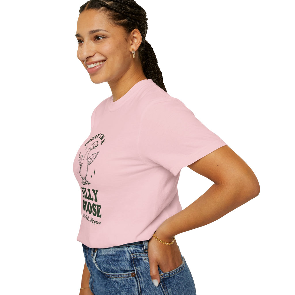 God’s Silly Goose without the tie | Unisex Garment Dyed Comfort Colors | Christian Graphic T-shirt | S-4XL