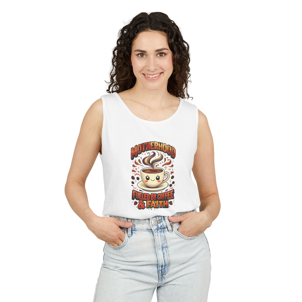 Motherhood Comfort Colors Tank Top | Relaxed Garment-Dyed Cotton Tee | Women’s Gift