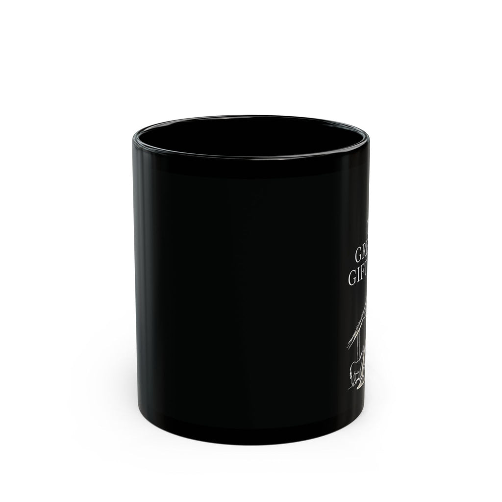 The Greatest Gift of All Christian Black Coffee Mug | Christmas Gift Ceramic Cup 11oz, 15oz