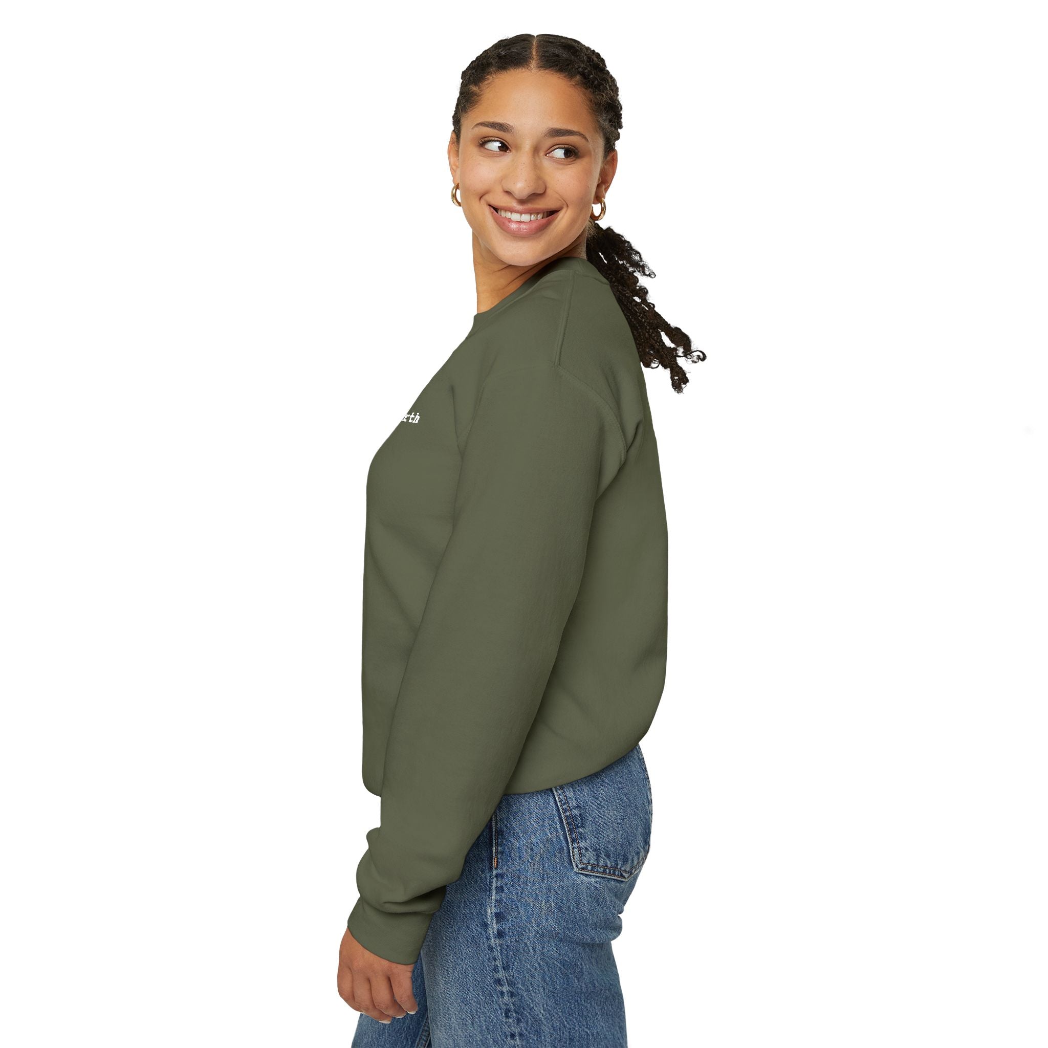 Peace on Earth Christian Embroidered Crewneck Gildan Unisex Sweatshirt | Faith Gift