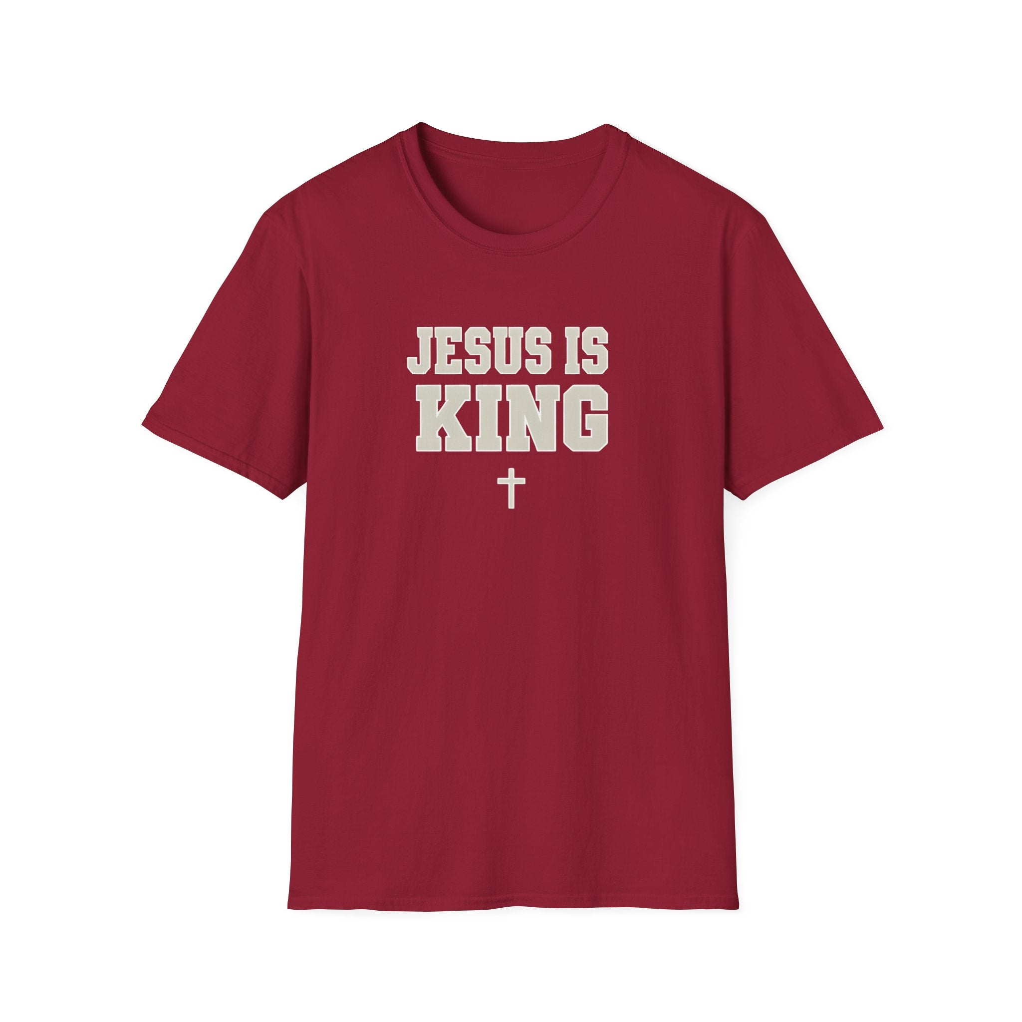Jesus is King Unisex Gildan Softstyle T-Shirt | Christian Faith Apparel | Christian Gifts