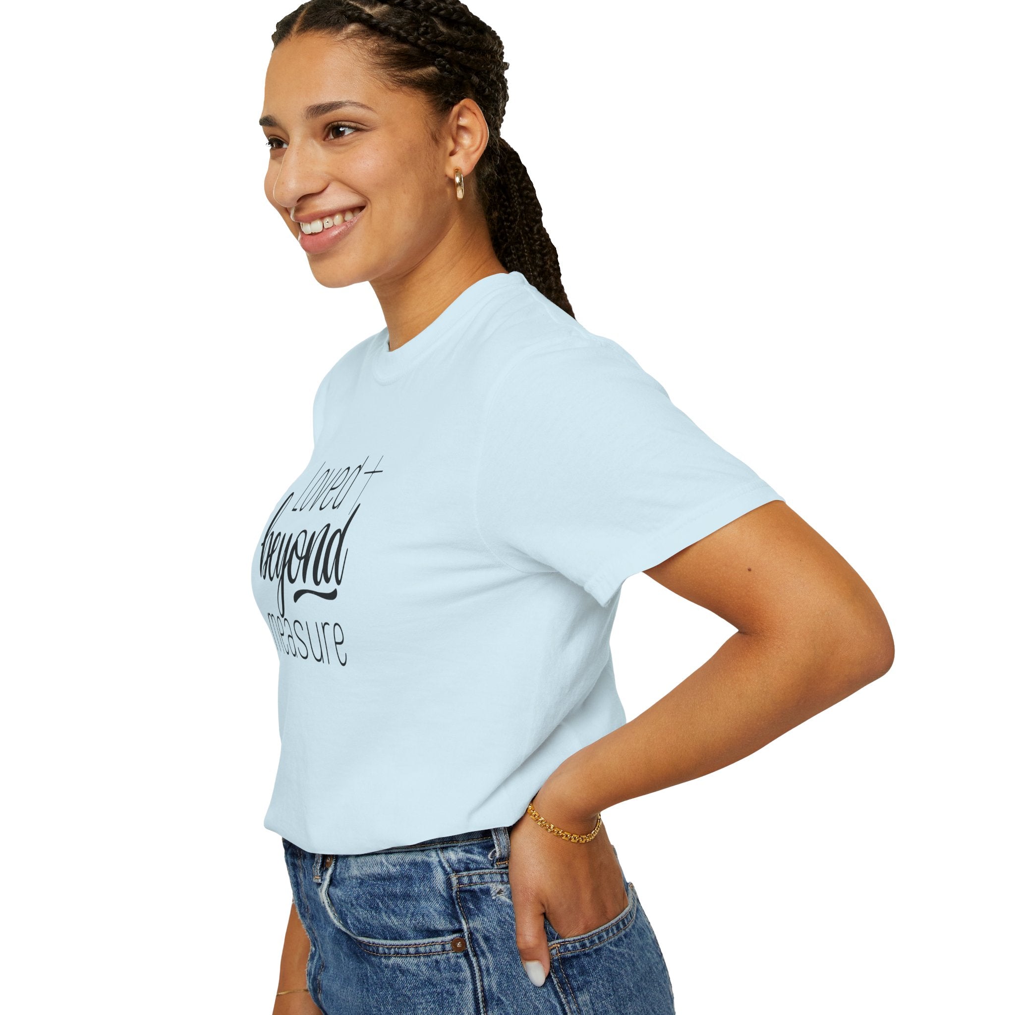 Loved Beyond Measure Unisex Garment-Dyed T-Shirt Soft Cotton Faith Shirt Christian Gift Tee S–4XL