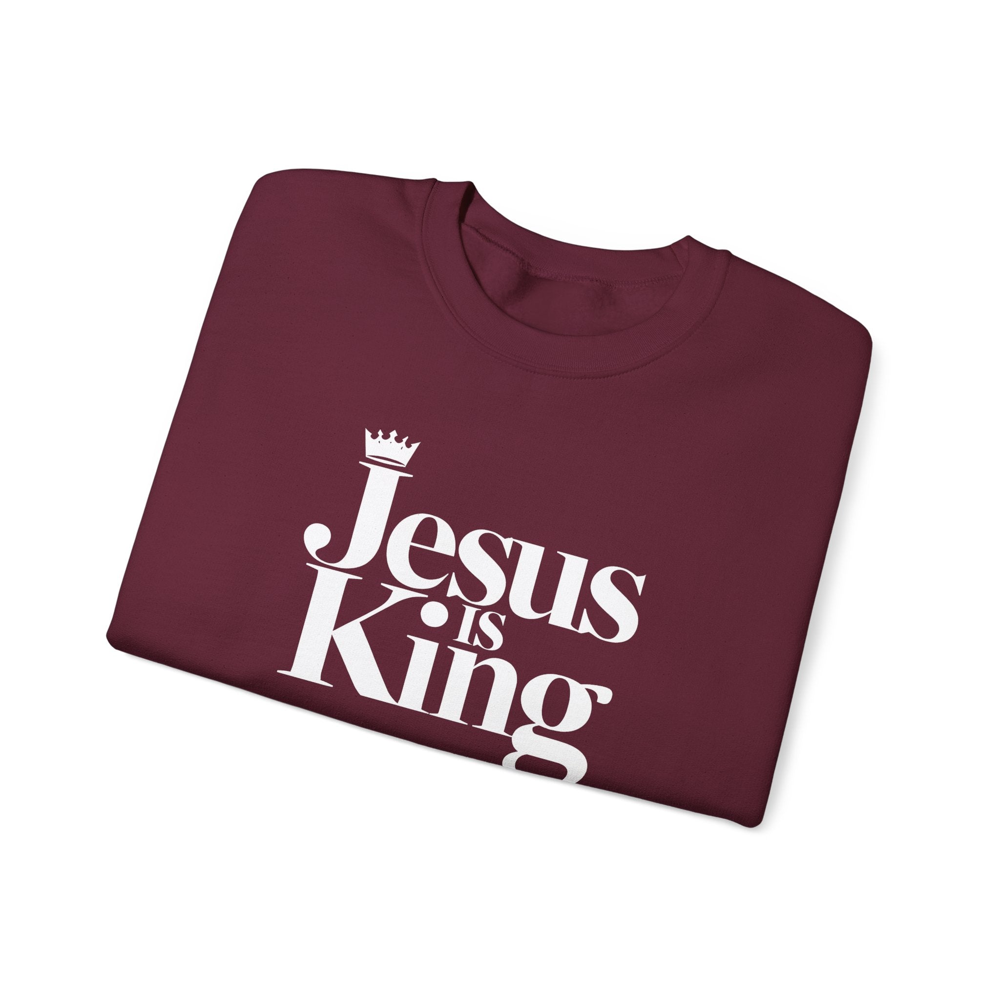 Jesus Is King Sweatshirt — Christian Faith Crewneck