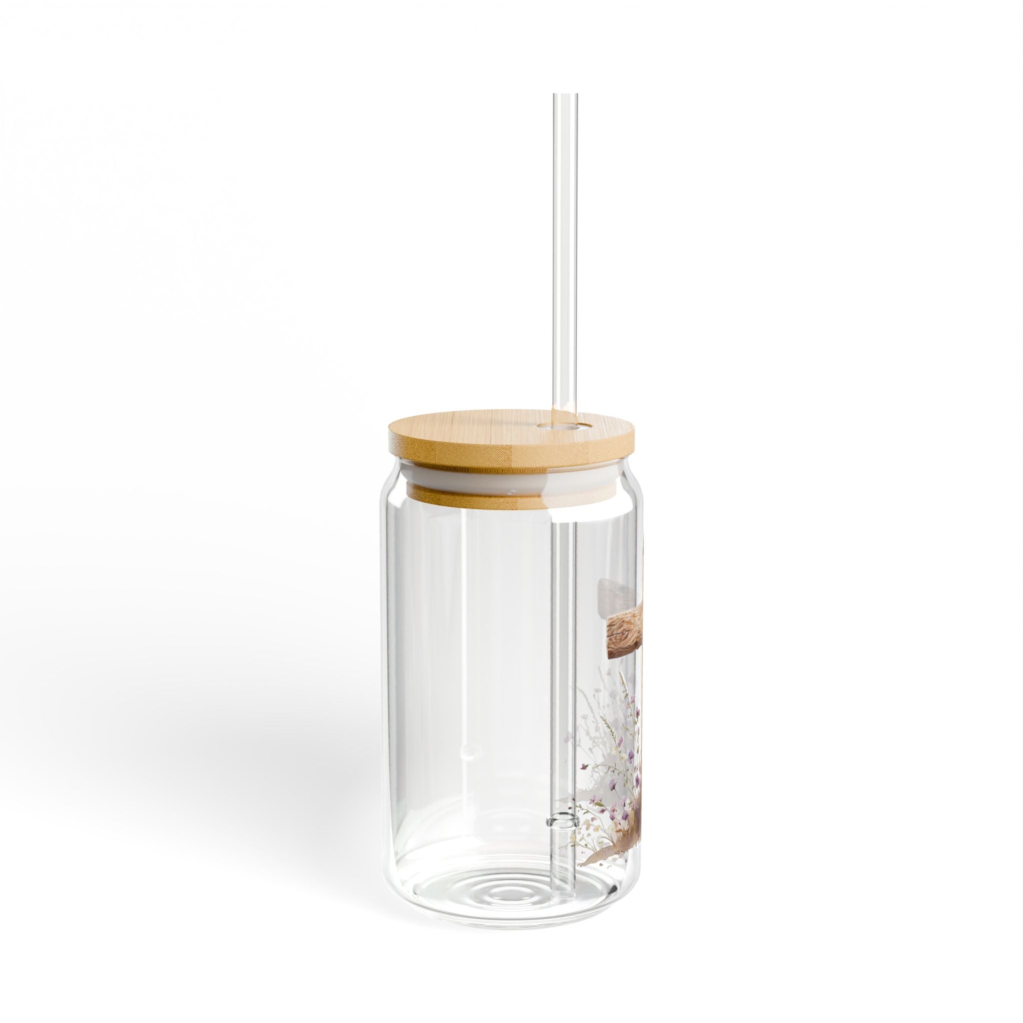 Rustic Cross Sipper Glass | 16oz
