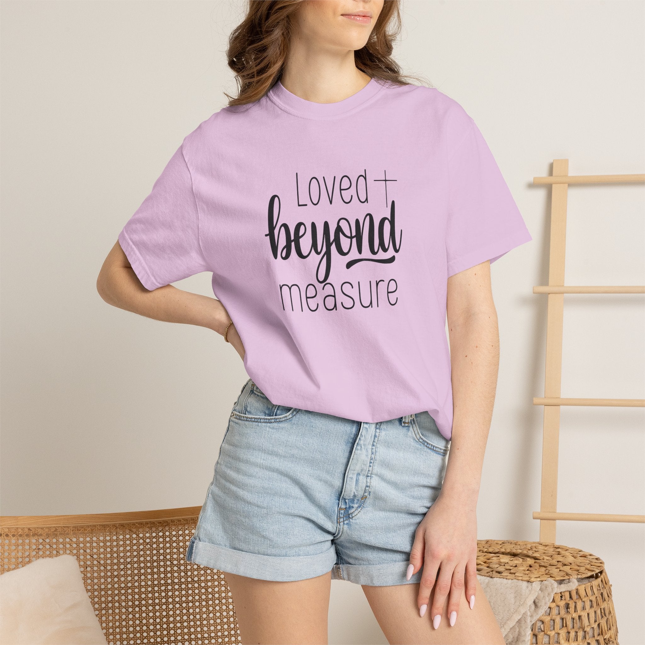 Loved Beyond Measure Unisex Garment-Dyed T-Shirt Soft Cotton Faith Shirt Christian Gift Tee S–4XL
