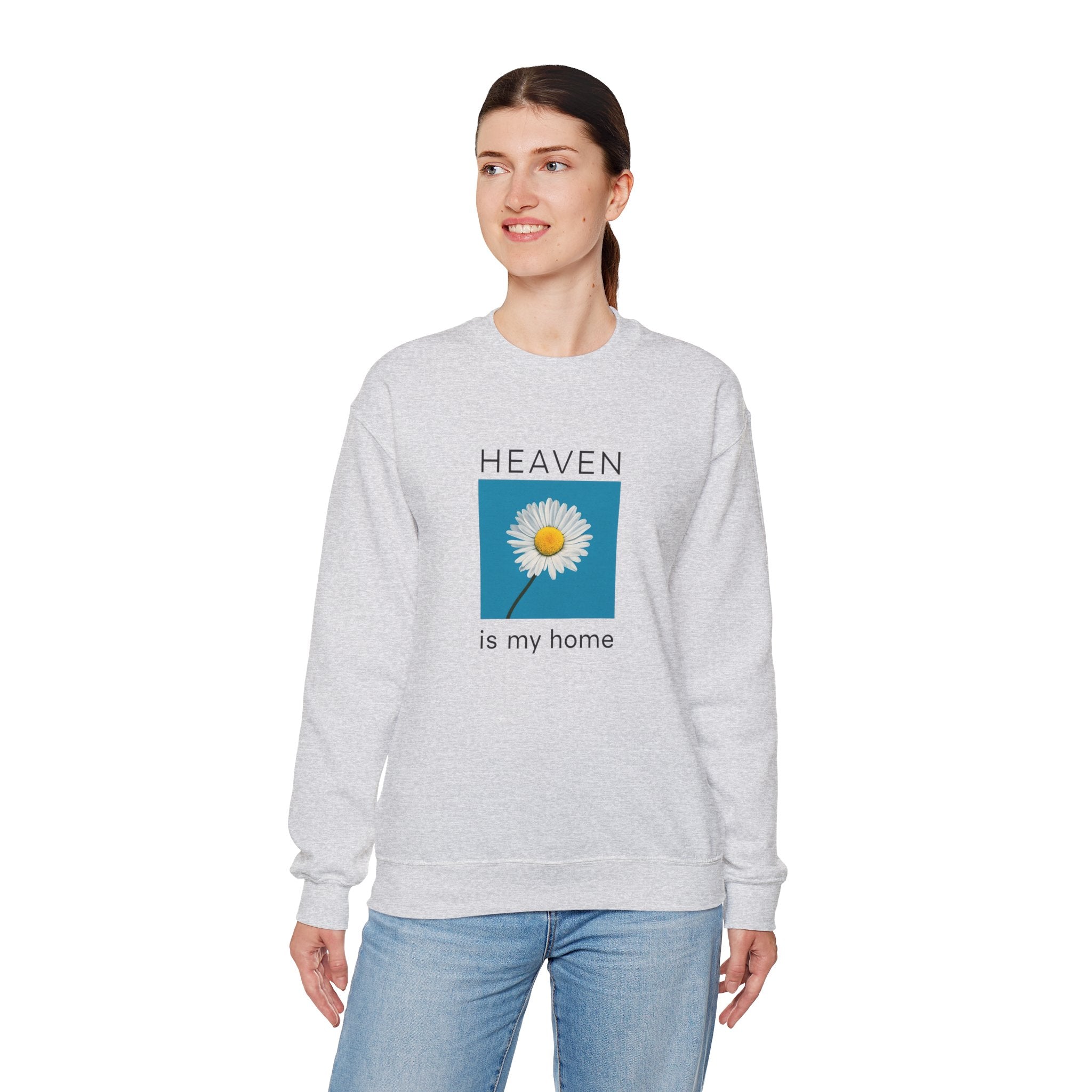 Heaven Is My Home Christian Gildan Sweatshirt | Faith-Based Unisex Crewneck Gift