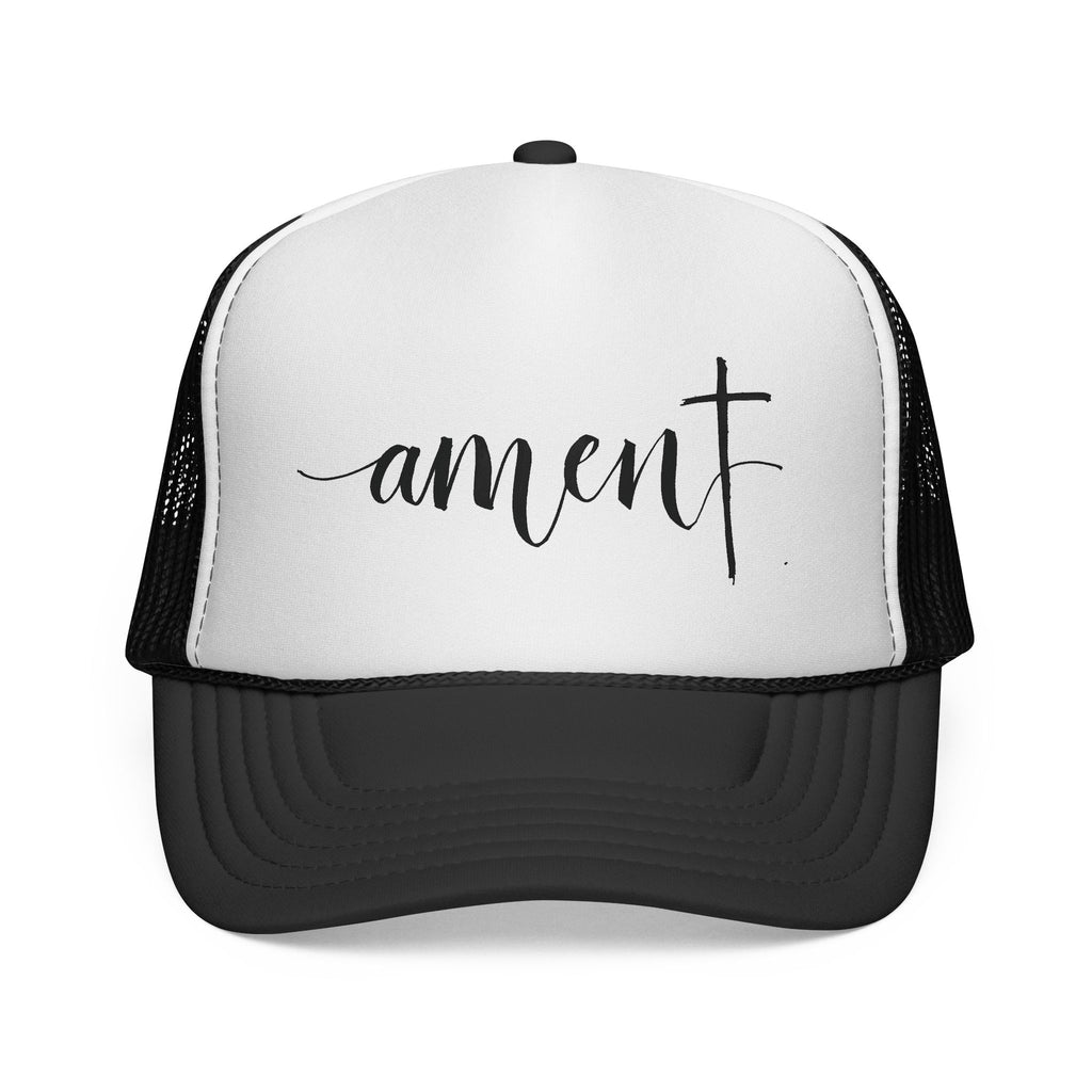 Amen Christian Trucker Hat | Faith Snapback Cap | Adjustable Mesh Hat Gift