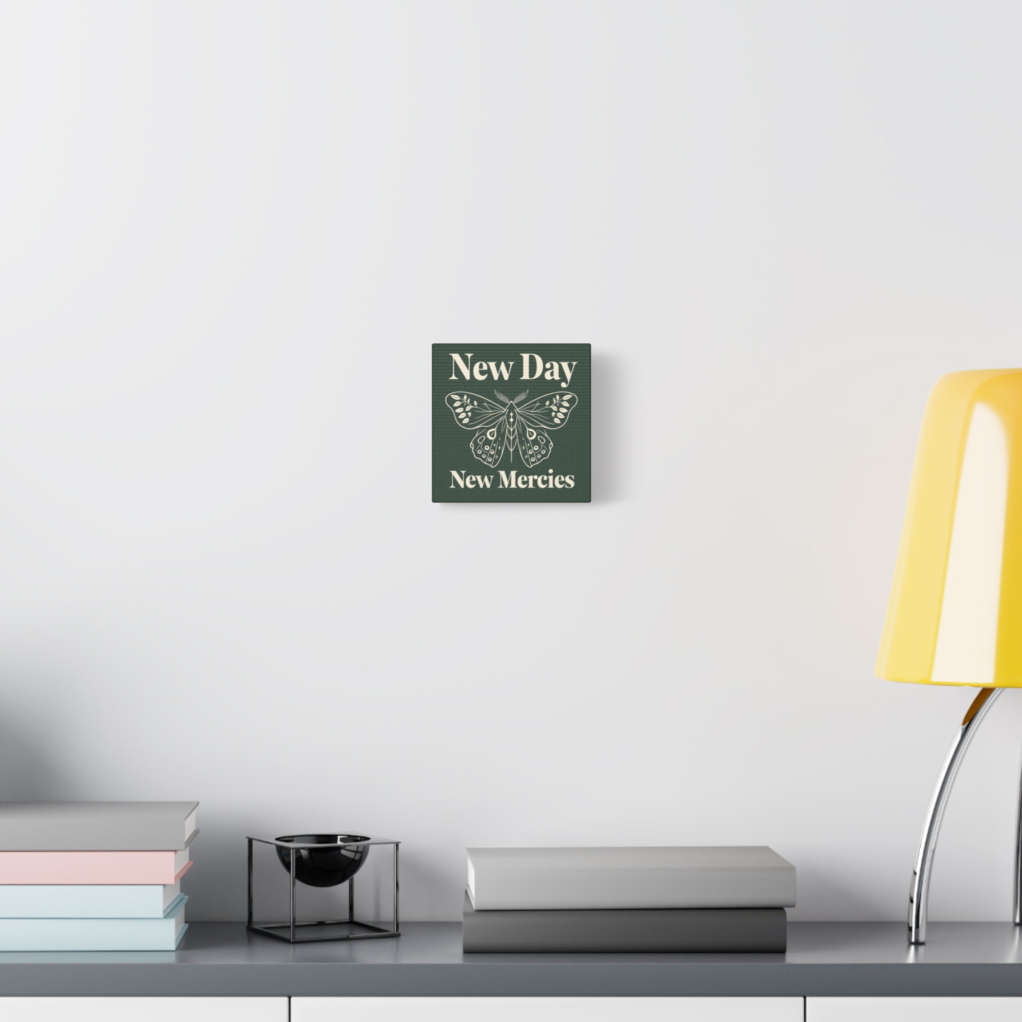 New Day New Mercies Christian Matte Canvas Wall Art | Faith Home Decor | Christian Housewarming Gift
