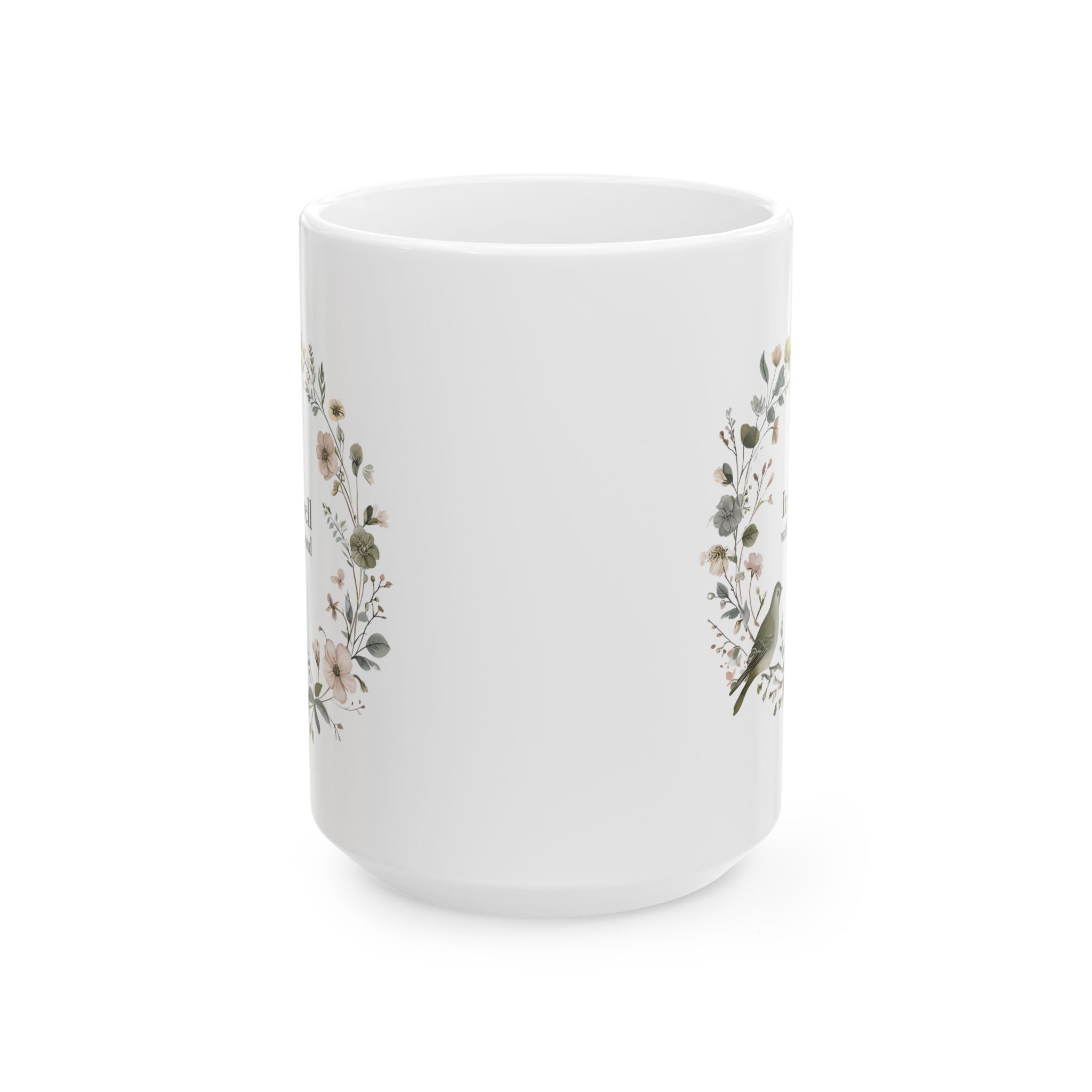 It Is Well With My Soul Christian Coffee Mug | Floral | Christian Gift for her
