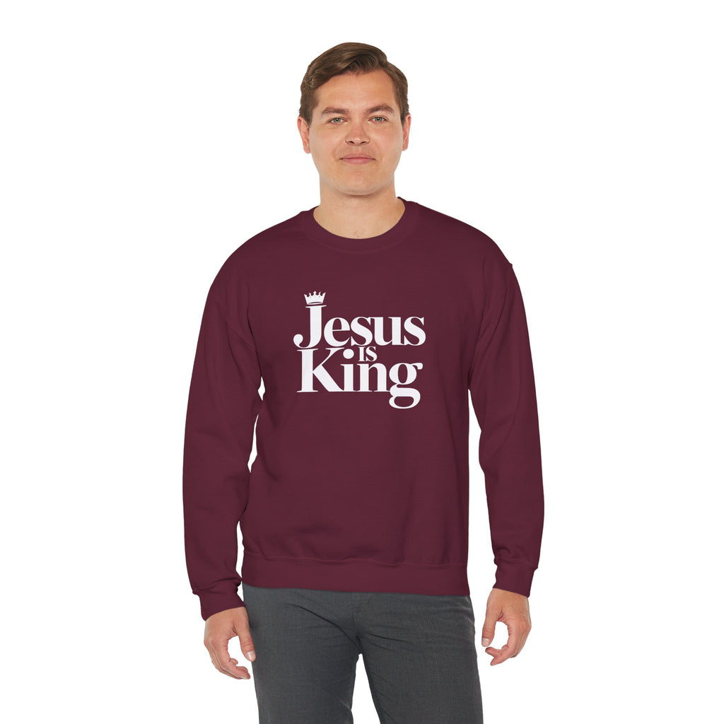 Jesus Is King Sweatshirt — Christian Faith Crewneck