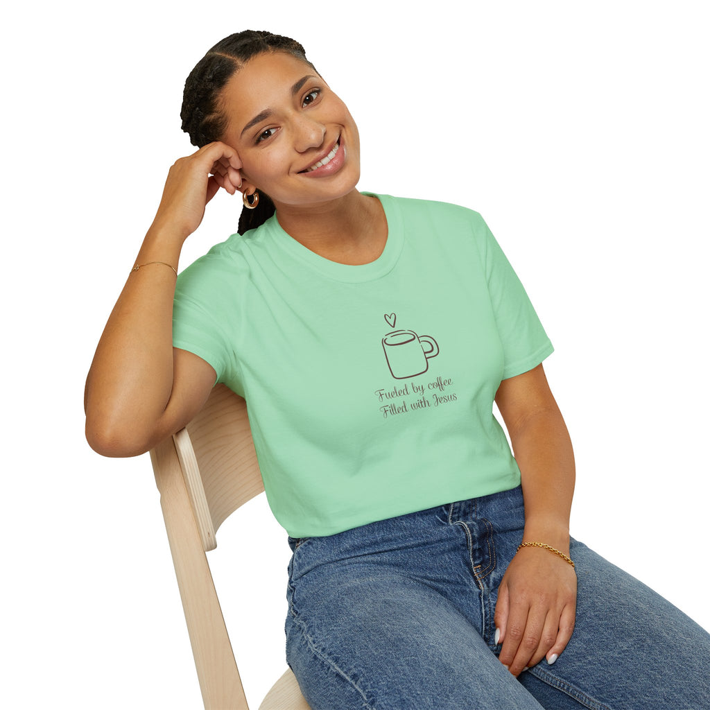 Christian Coffee and Jesus Gildan Unisex Tshirt | Faith Based Graphic Tee | Christian Gift
