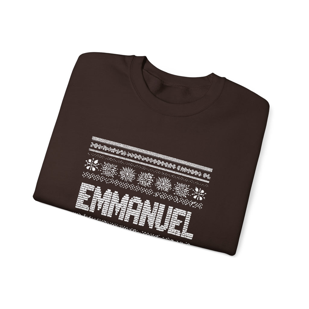 Emmanuel Gildan Unisex Christmas Crewneck Sweatshirt |Christian Holiday Gift