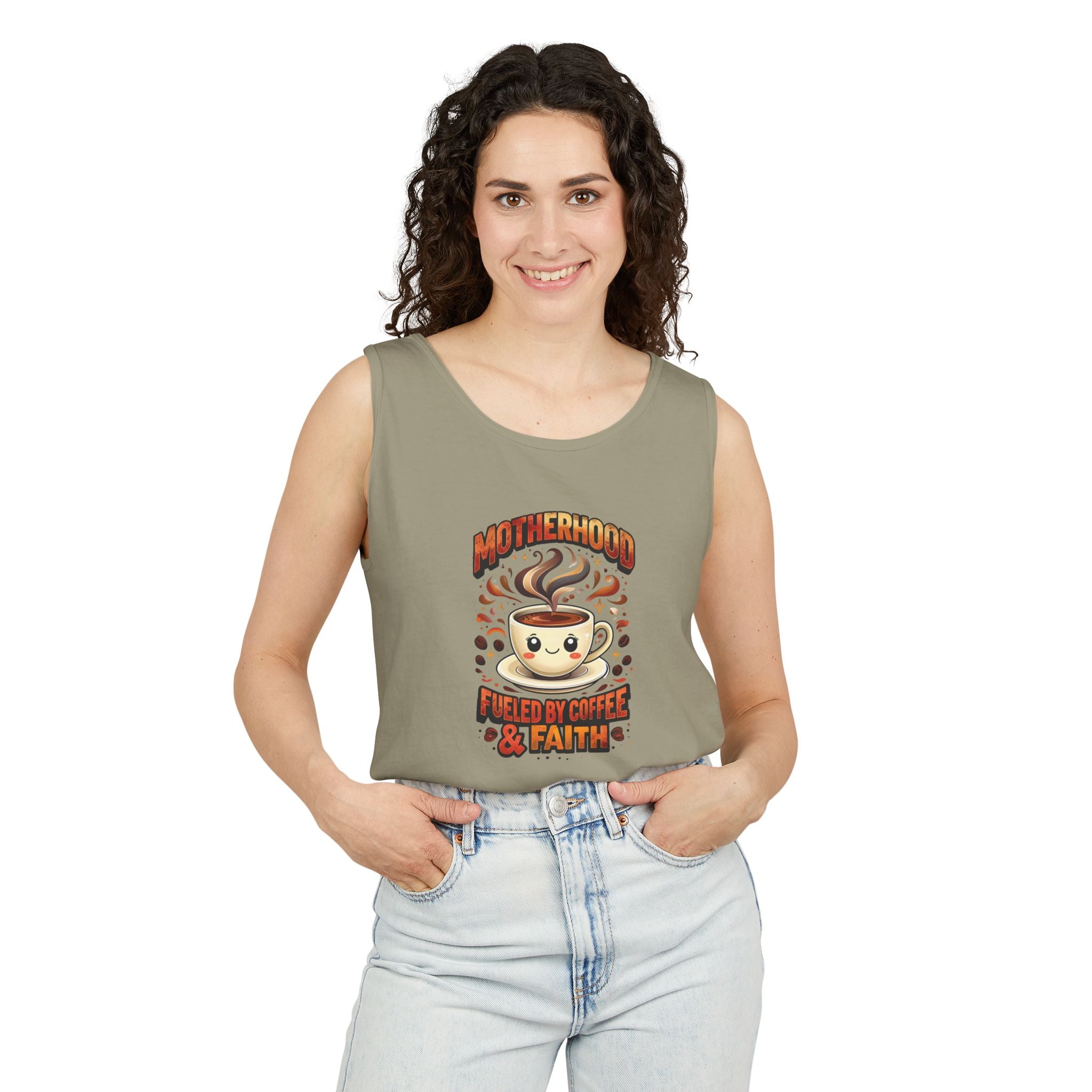 Motherhood Comfort Colors Tank Top | Relaxed Garment-Dyed Cotton Tee | Women’s Gift