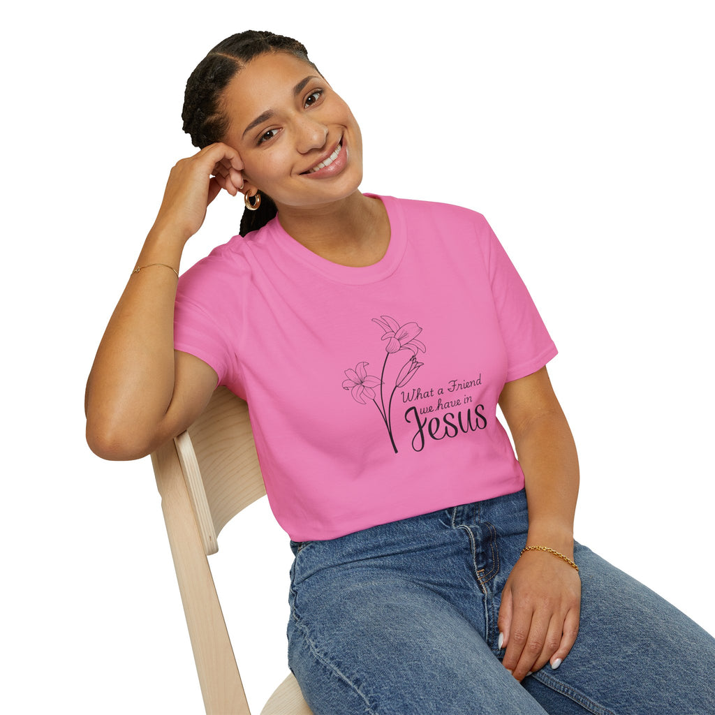 What a Friend We Have in Jesus Gildan Christian T-Shirt |  Faith Graphic Tee | Christian Gifts