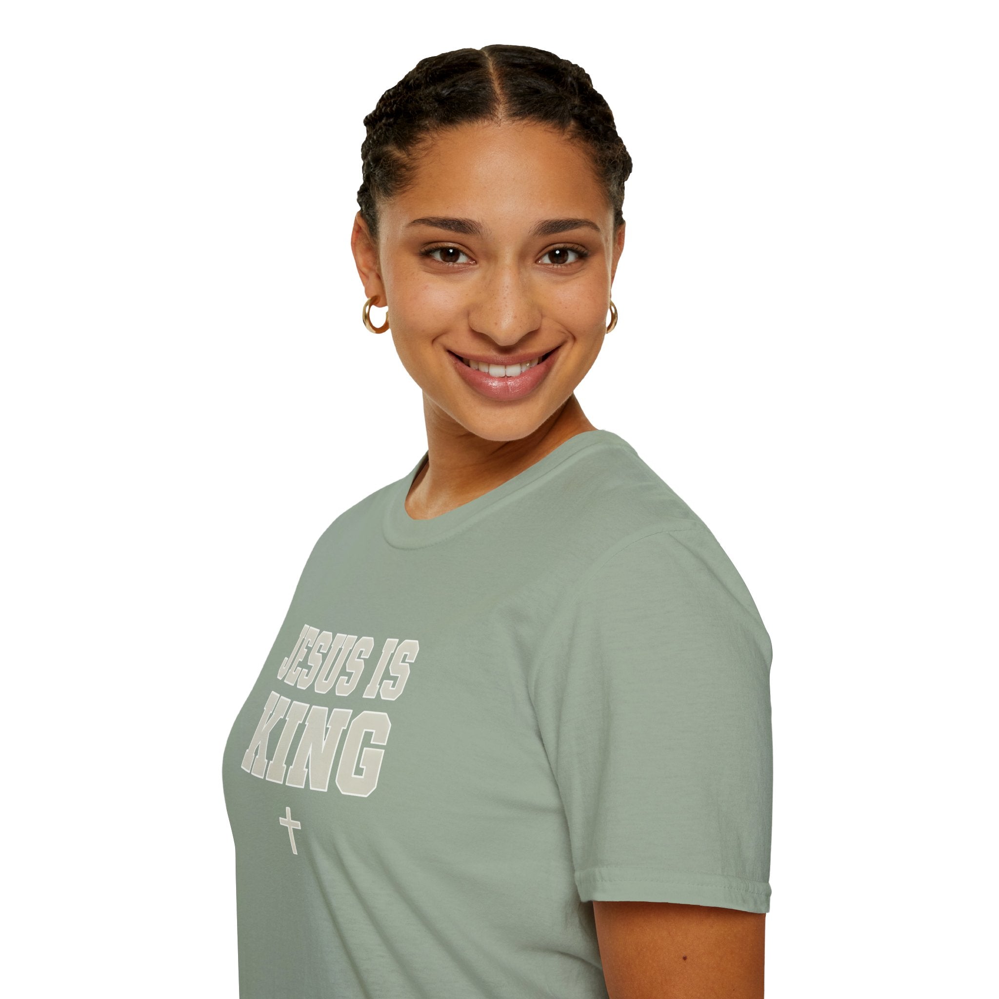 Jesus is King Unisex Gildan Softstyle T-Shirt | Christian Faith Apparel | Christian Gifts