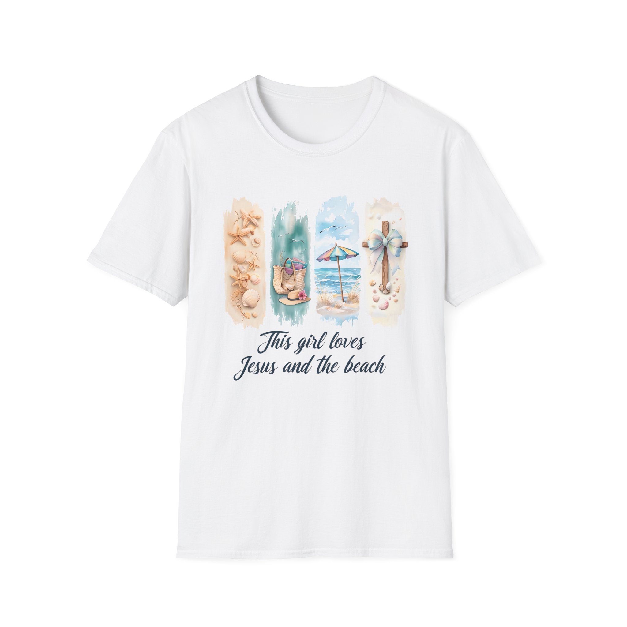 This Girl Loves Jesus and the Beach Shirt – Christian T-Shirts for Women | Faith Based Apparel | Beach Lover T-Shirt, Faith T-Shirt, Jesus Shirt, Summer Apparel, Christian Gifts, Casual...