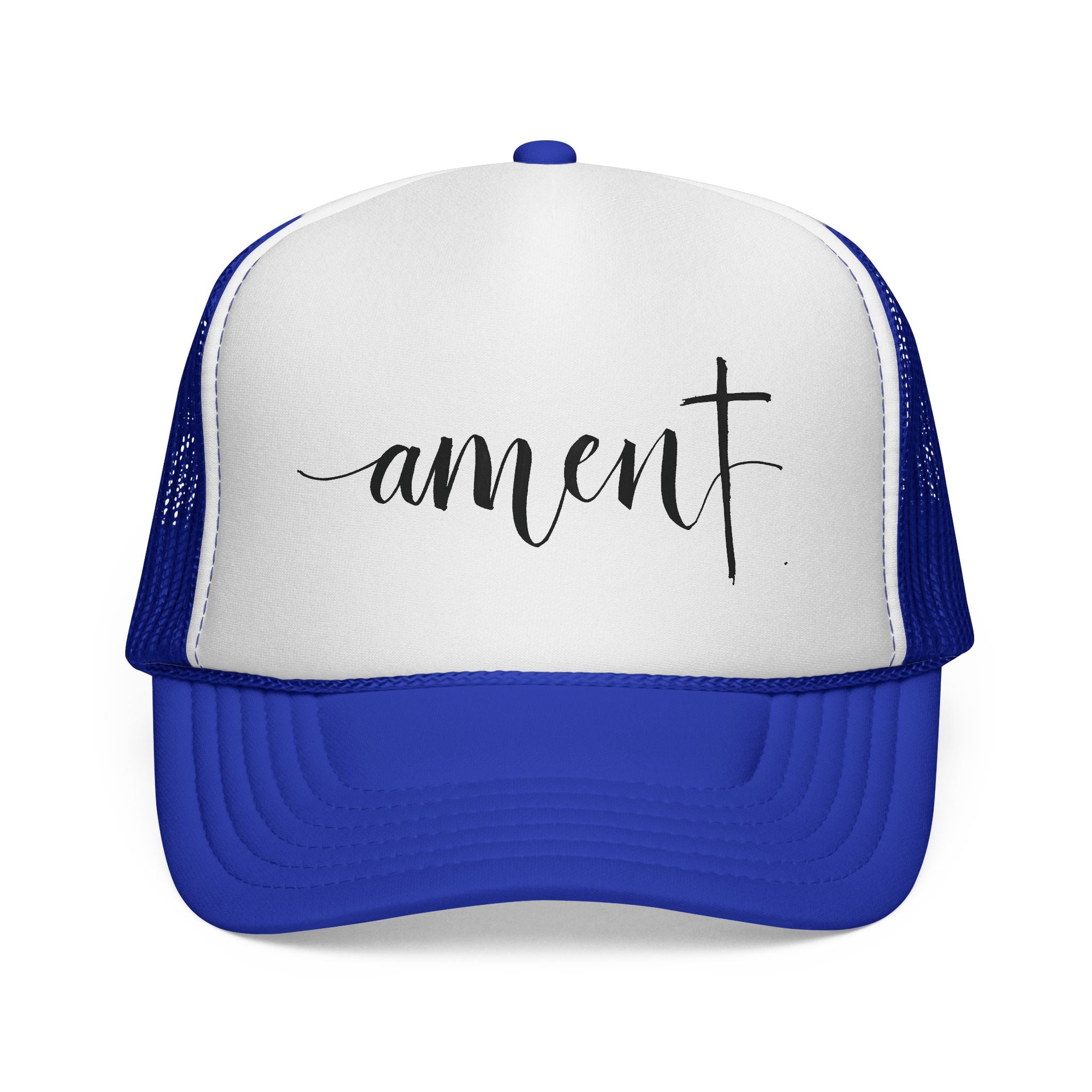 Amen Christian Trucker Hat | Faith Snapback Cap | Adjustable Mesh Hat Gift