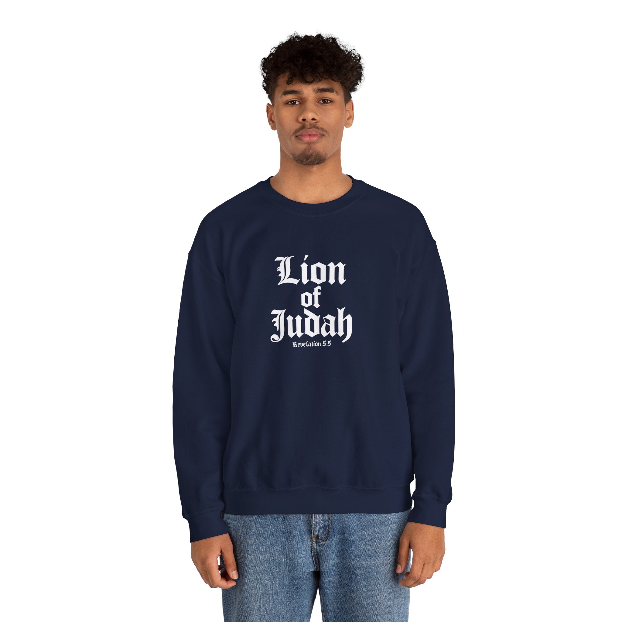 Lion of Judah Christian Gildan Unisex Sweatshirt | Crewneck Pullover | Christian Gift