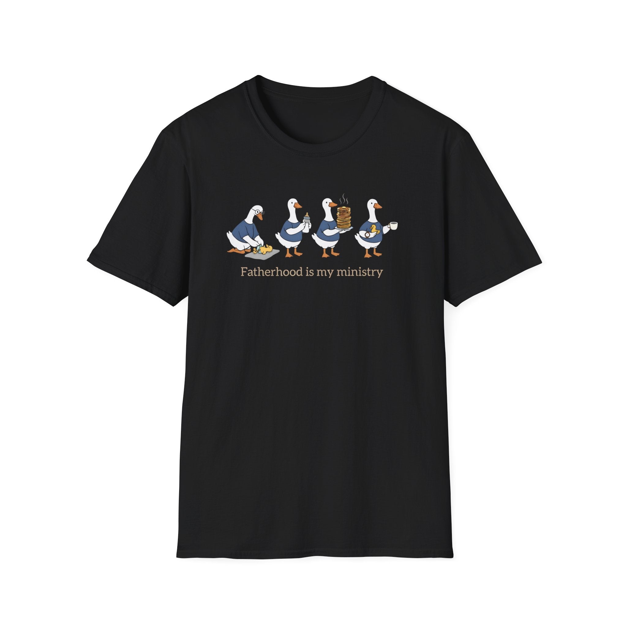 Fatherhood Is My Ministry Gildan T-Shirt | Christian Dad Gift | Faith-Based Tee