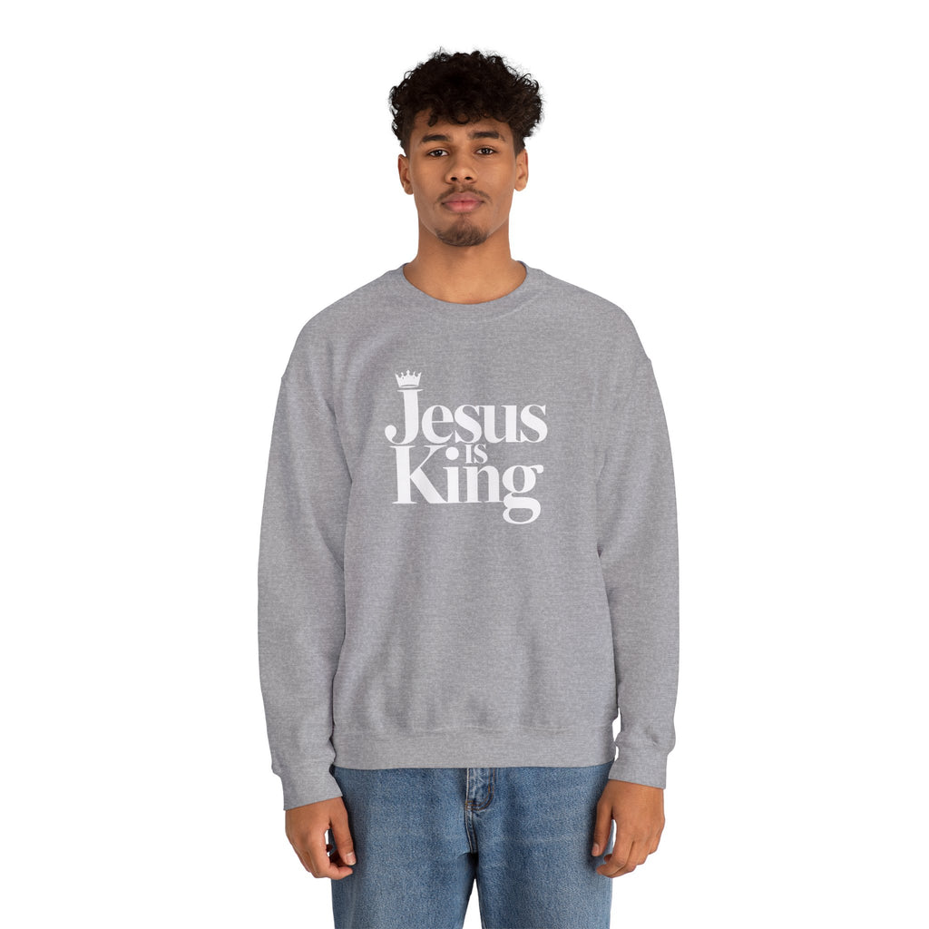 Jesus Is King Sweatshirt — Christian Faith Crewneck