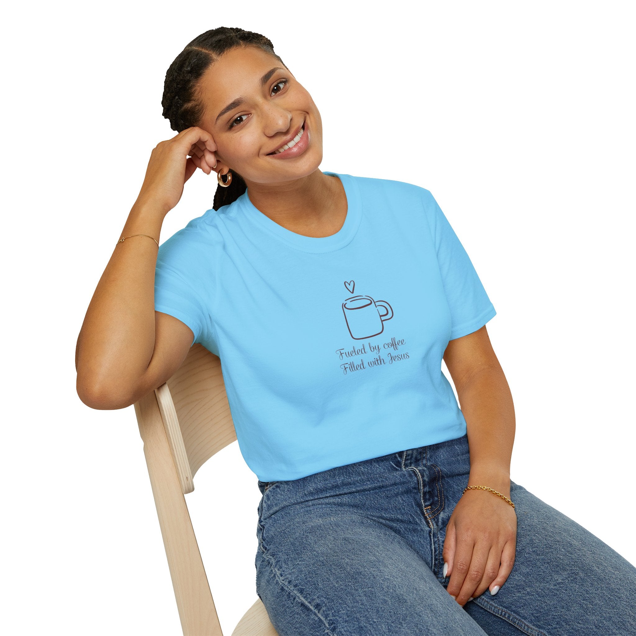 Christian Coffee and Jesus Gildan Unisex Tshirt | Faith Based Graphic Tee | Christian Gift
