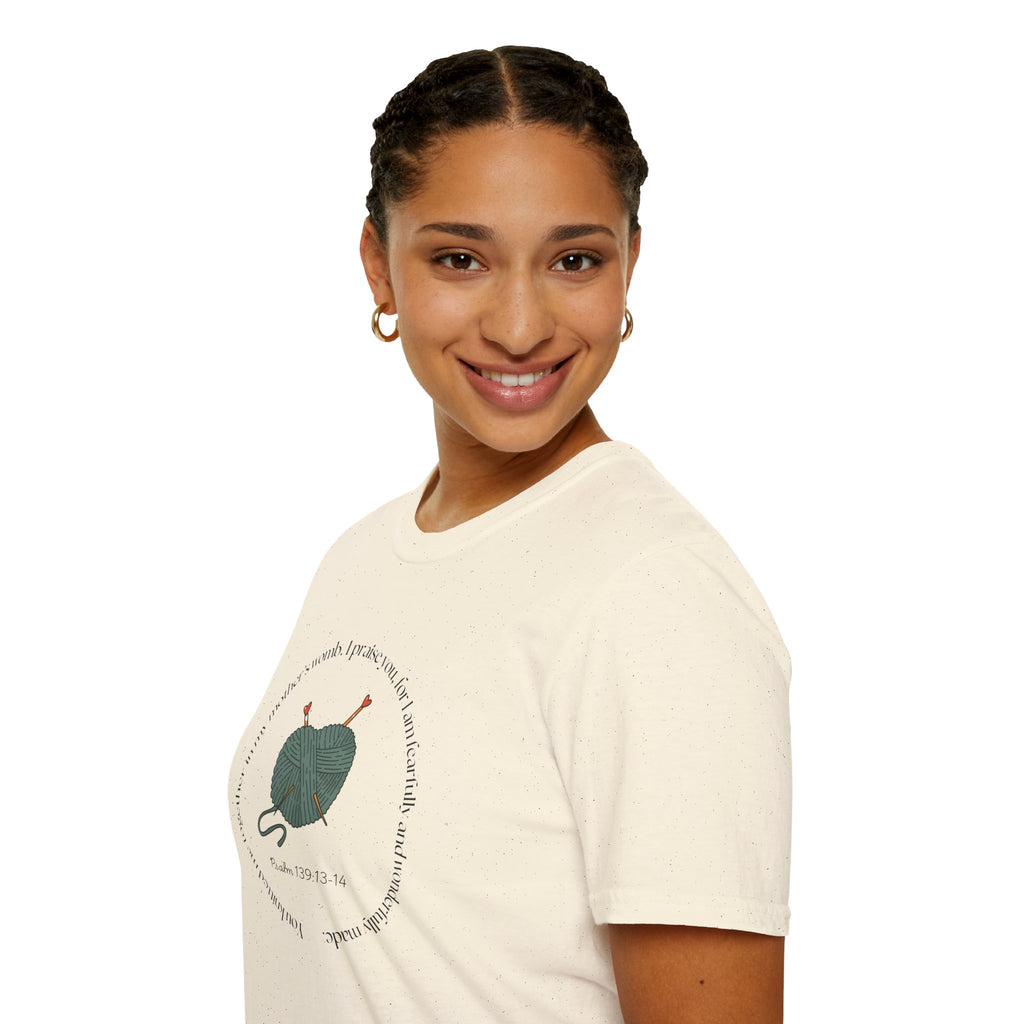 Psalm 139:13-14 Gildan Unisex Christian T-Shirt | Fearfully Wonderfully Made Tee | Christian Gift