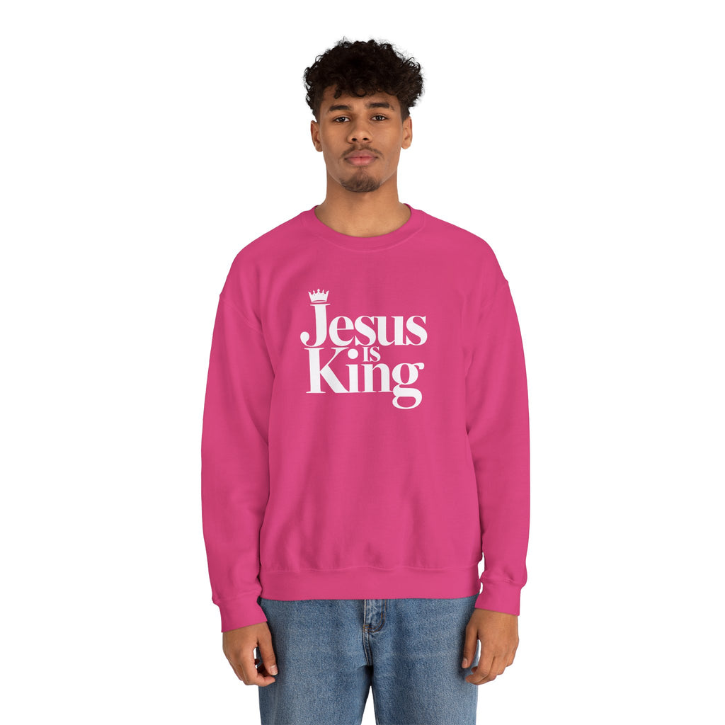Jesus Is King Sweatshirt — Christian Faith Crewneck