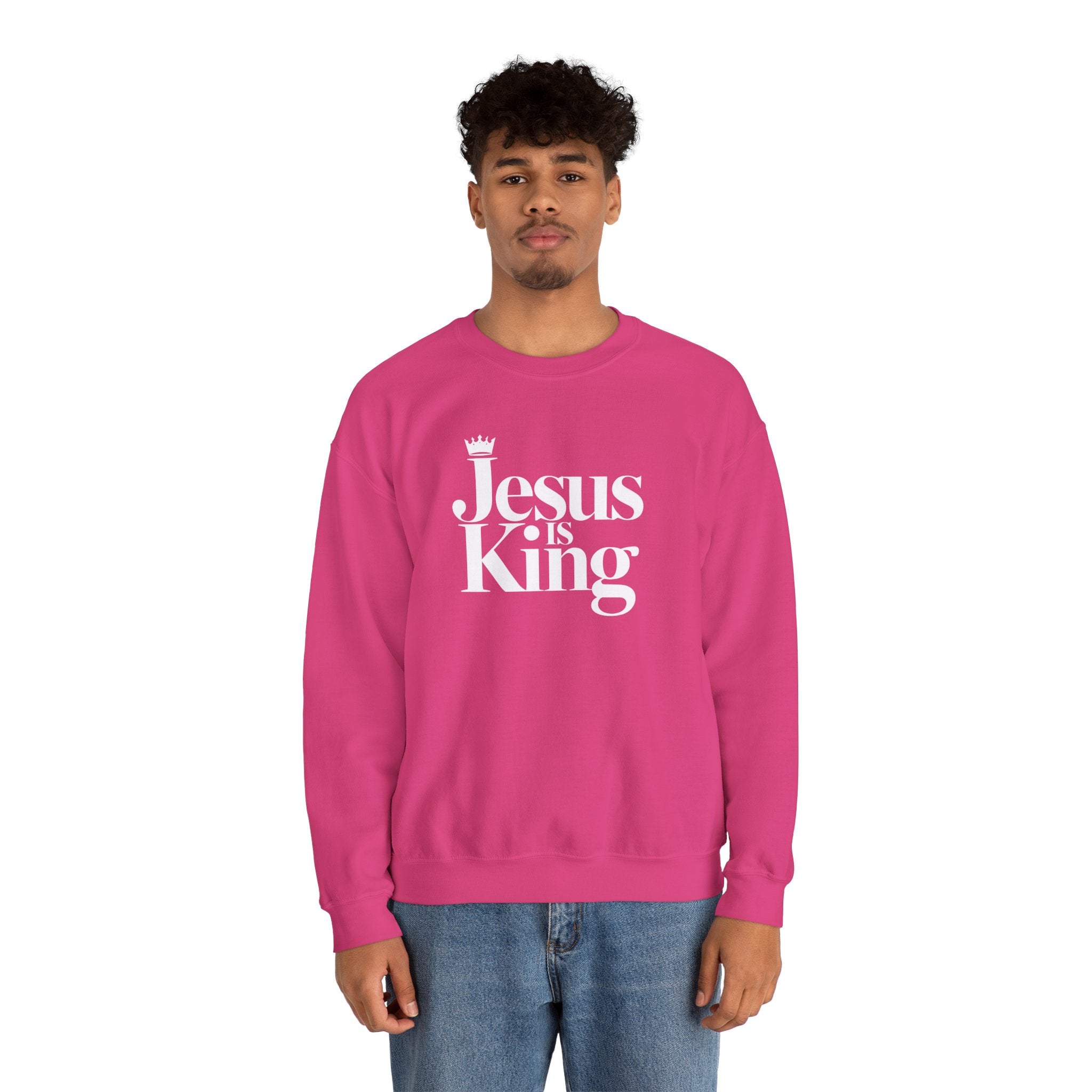 Jesus Is King Sweatshirt — Christian Faith Crewneck
