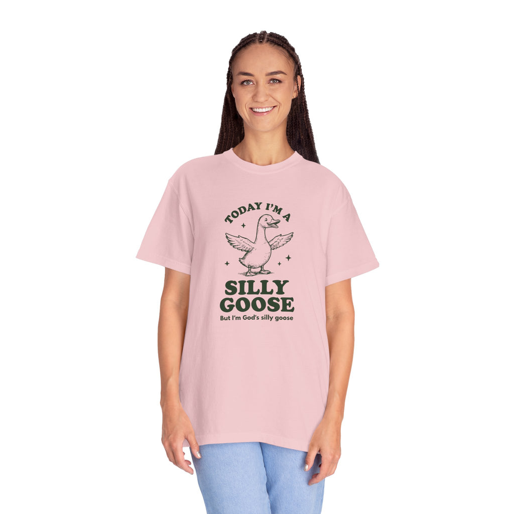 God’s Silly Goose without the tie | Unisex Garment Dyed Comfort Colors | Christian Graphic T-shirt | S-4XL