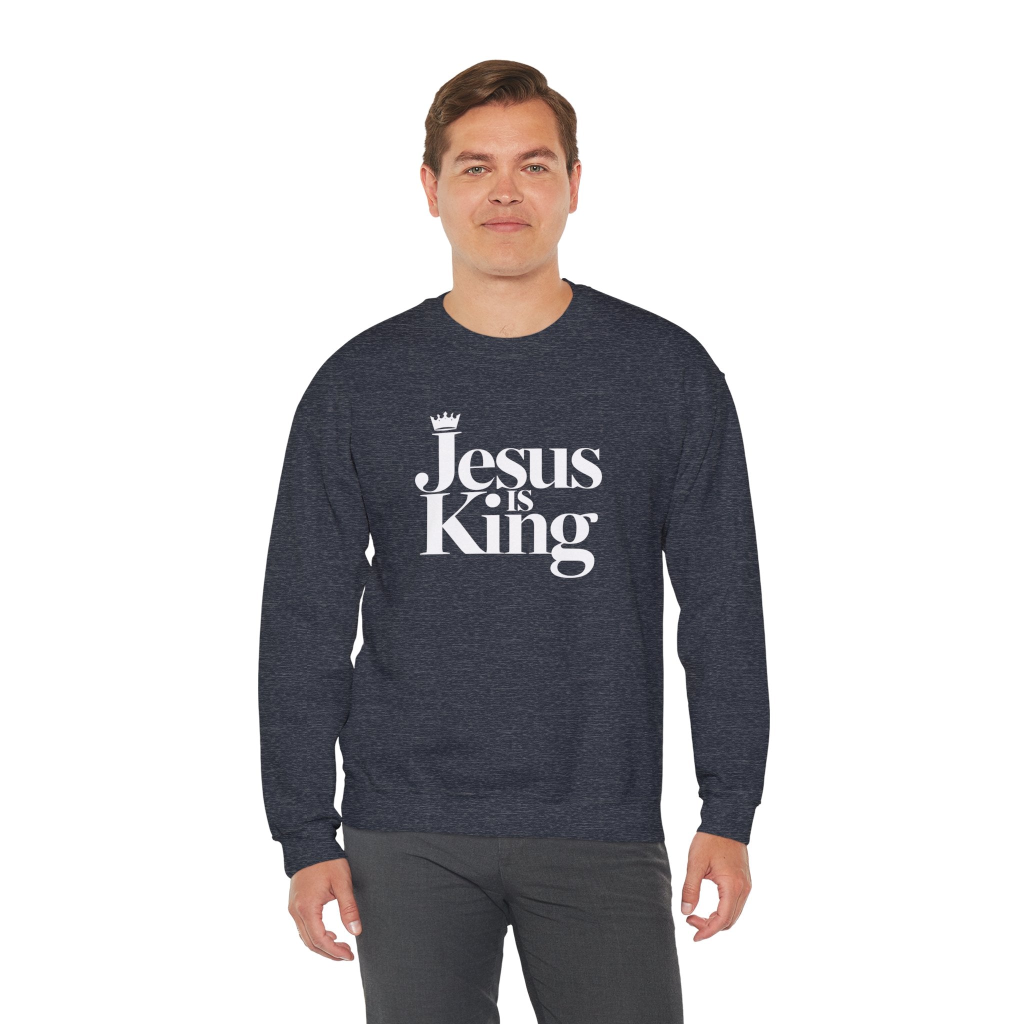Jesus Is King Sweatshirt — Christian Faith Crewneck